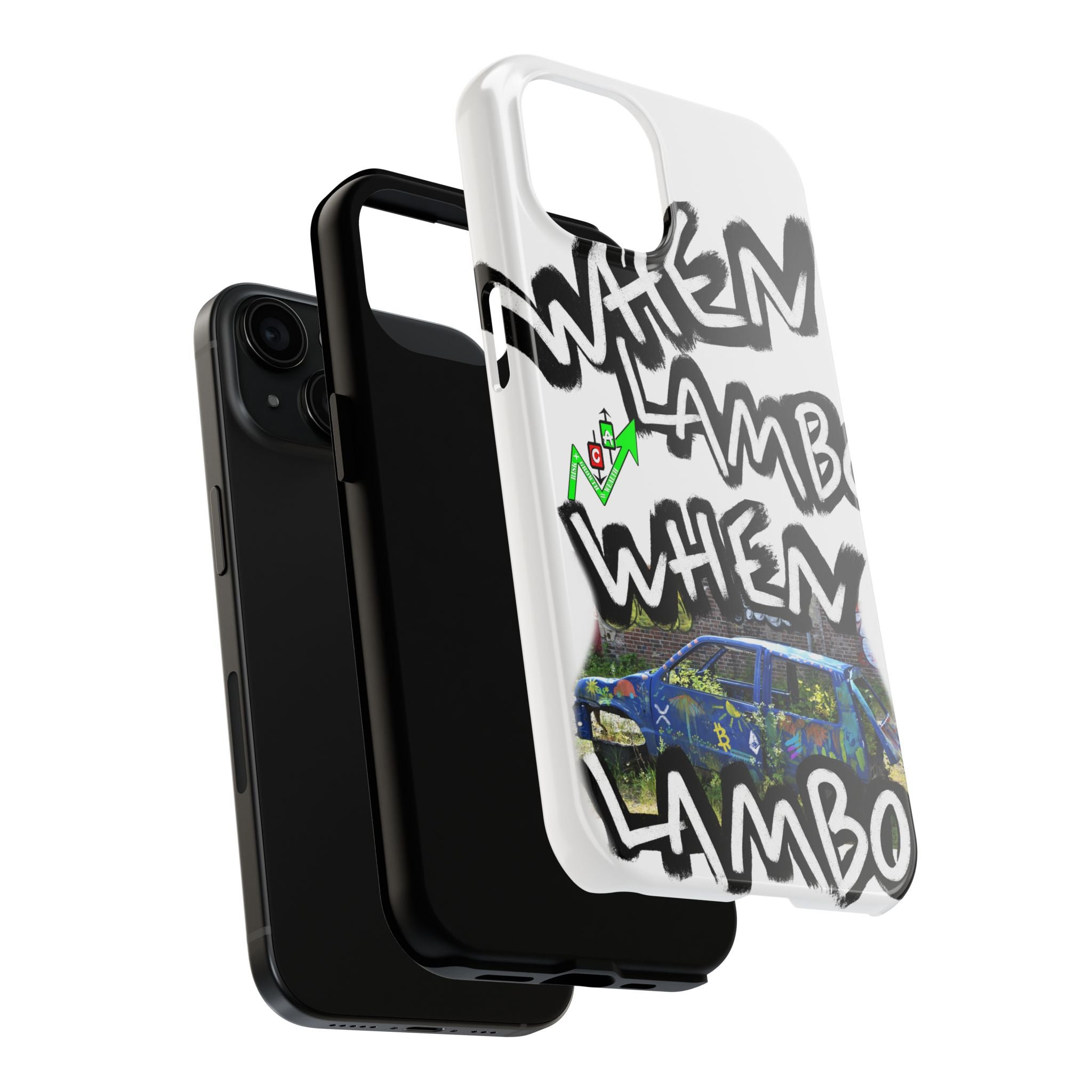 When Lambo Art Phone Case — Crypto Meme Tough Phone Case
