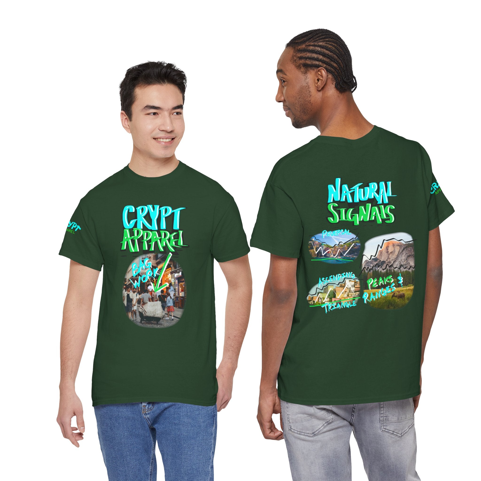 Natural Signals Graphic Tee — "Crypt Apparel" & "Nature Signals" Streetwear T‑Shirt