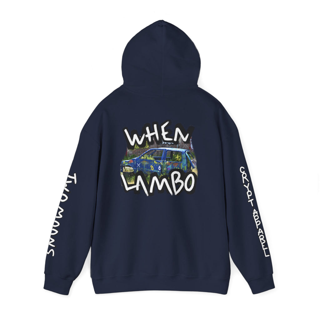 When Lambo Crypto Hoodie | Crypt Apparel Bitcoin Inspired Graffiti Design
