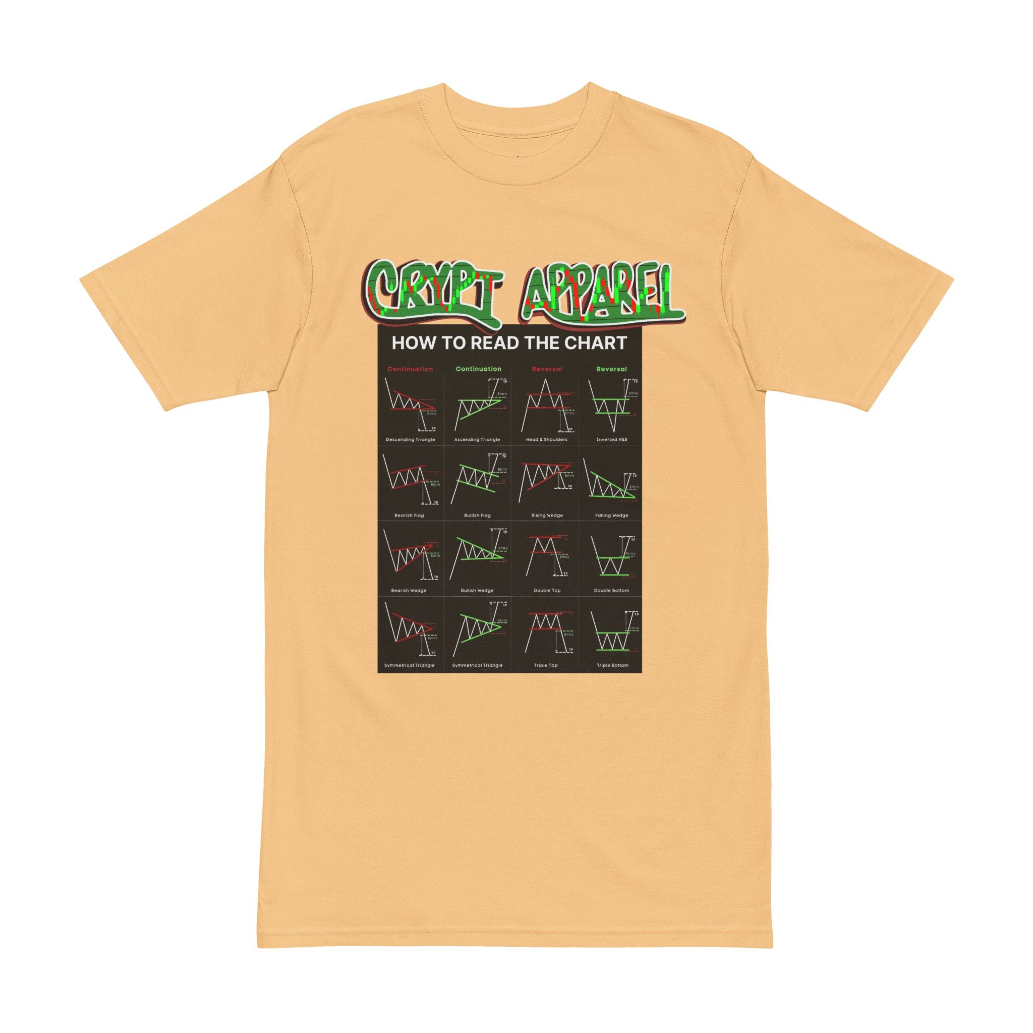 Charted Tee — Crypt Apparel Cryptocurrency Trading Shirt