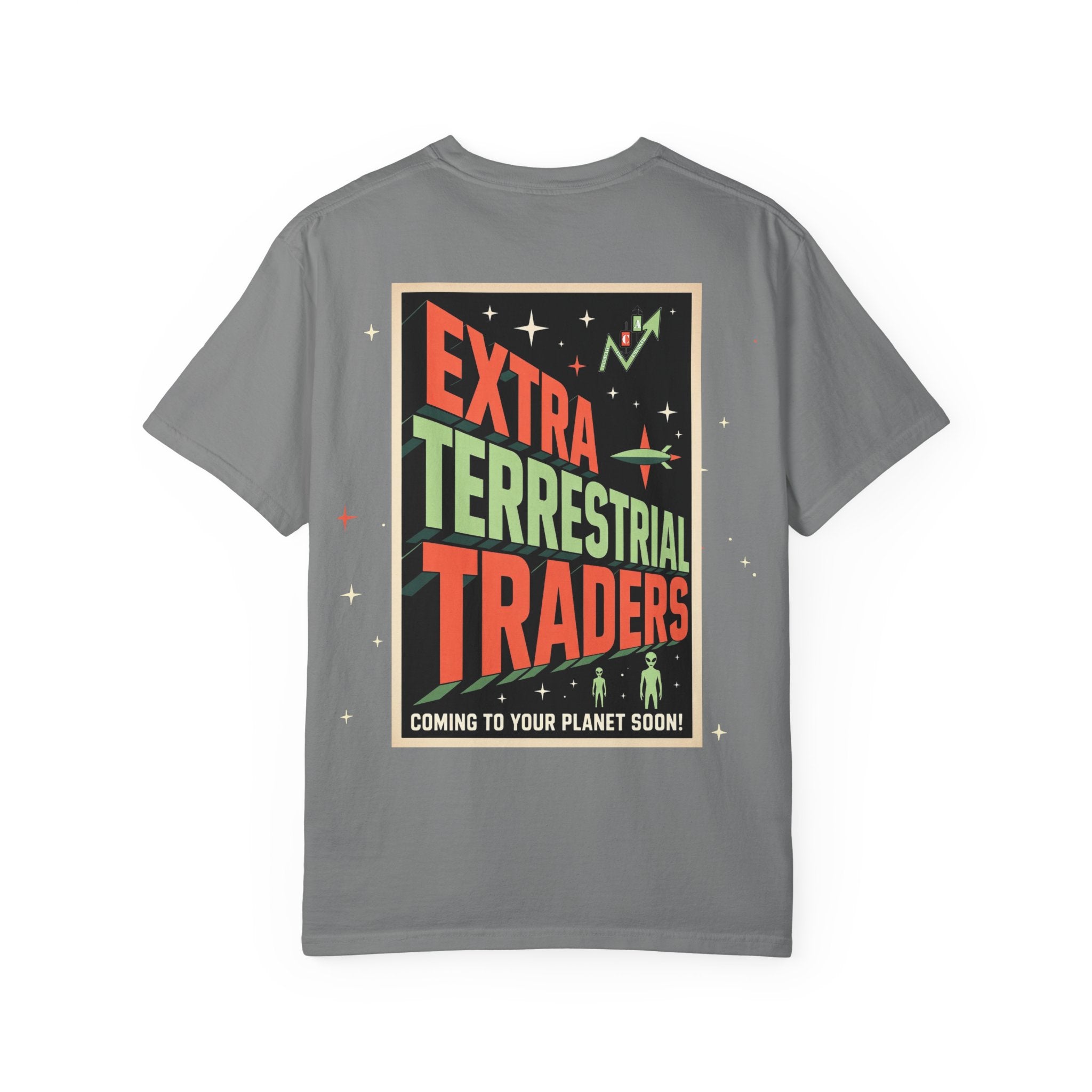 Extraterrestrial Traders Crypto T-Shirt — "We're Not Alone" Alien Graphic Tee