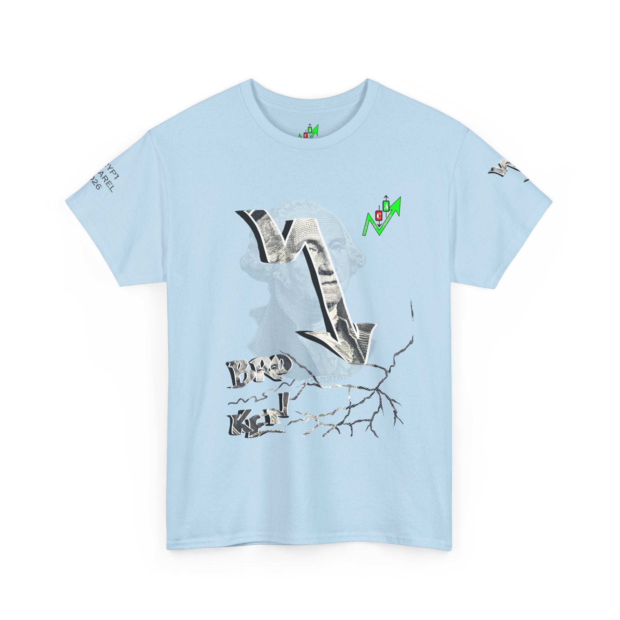 Brokenomics Crypto Graphic Tee — Straight to Zero trading tee "Crypt Apparel"