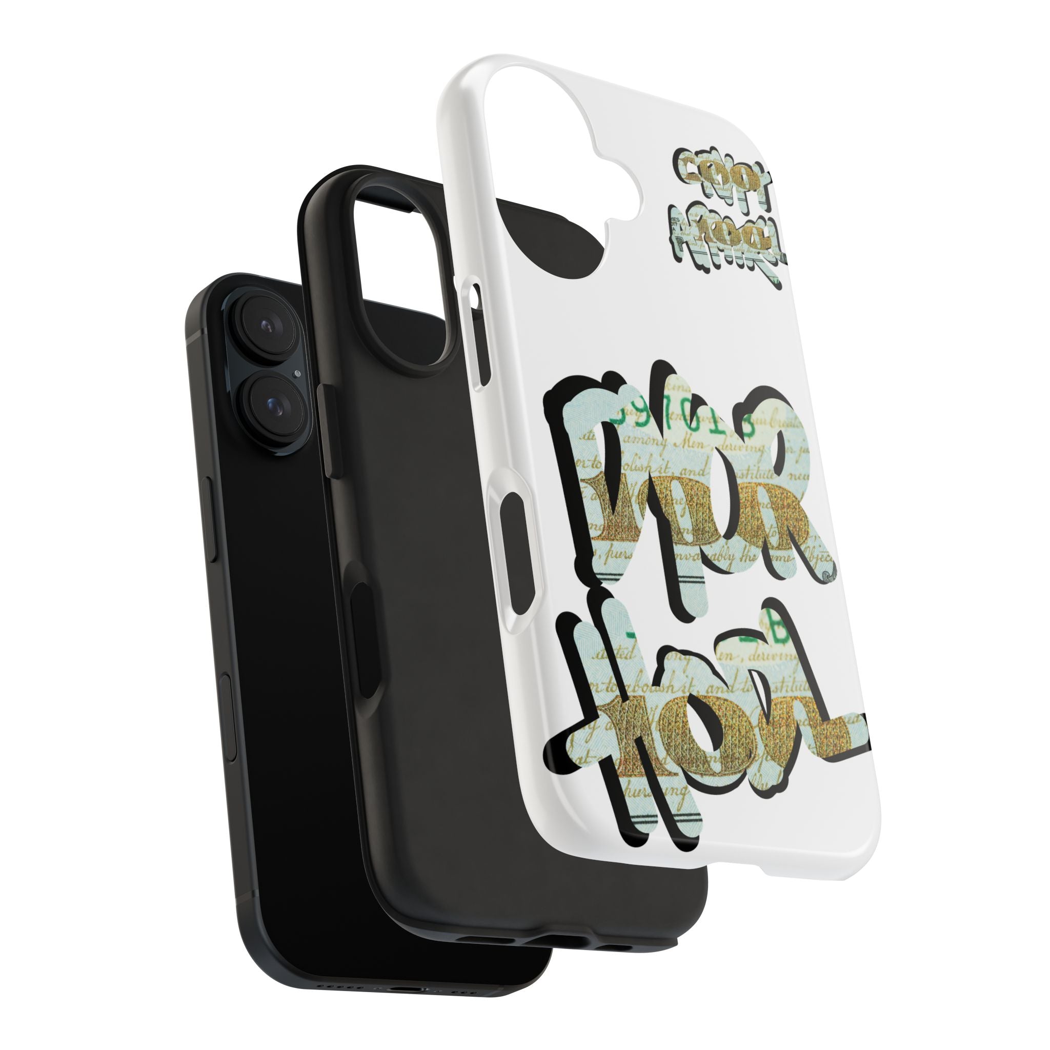 Tough Phone Case — Vintage Money Graffiti "Paper Hodl" Design