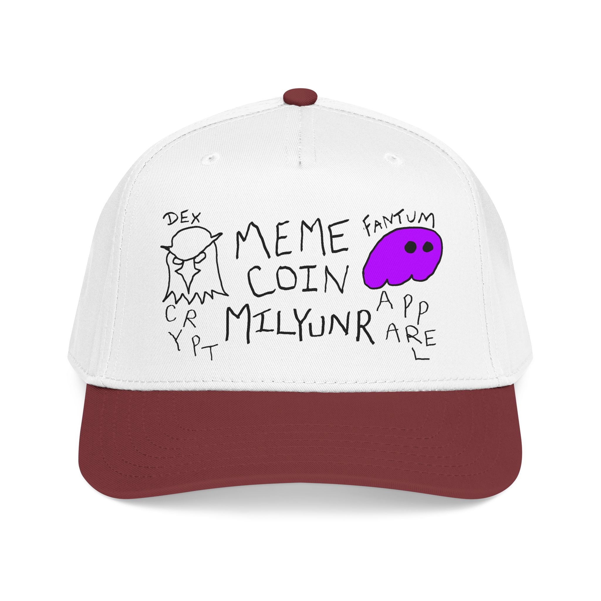 Meme Coin Millionaire Baseball Cap — Crypto Art Snapback