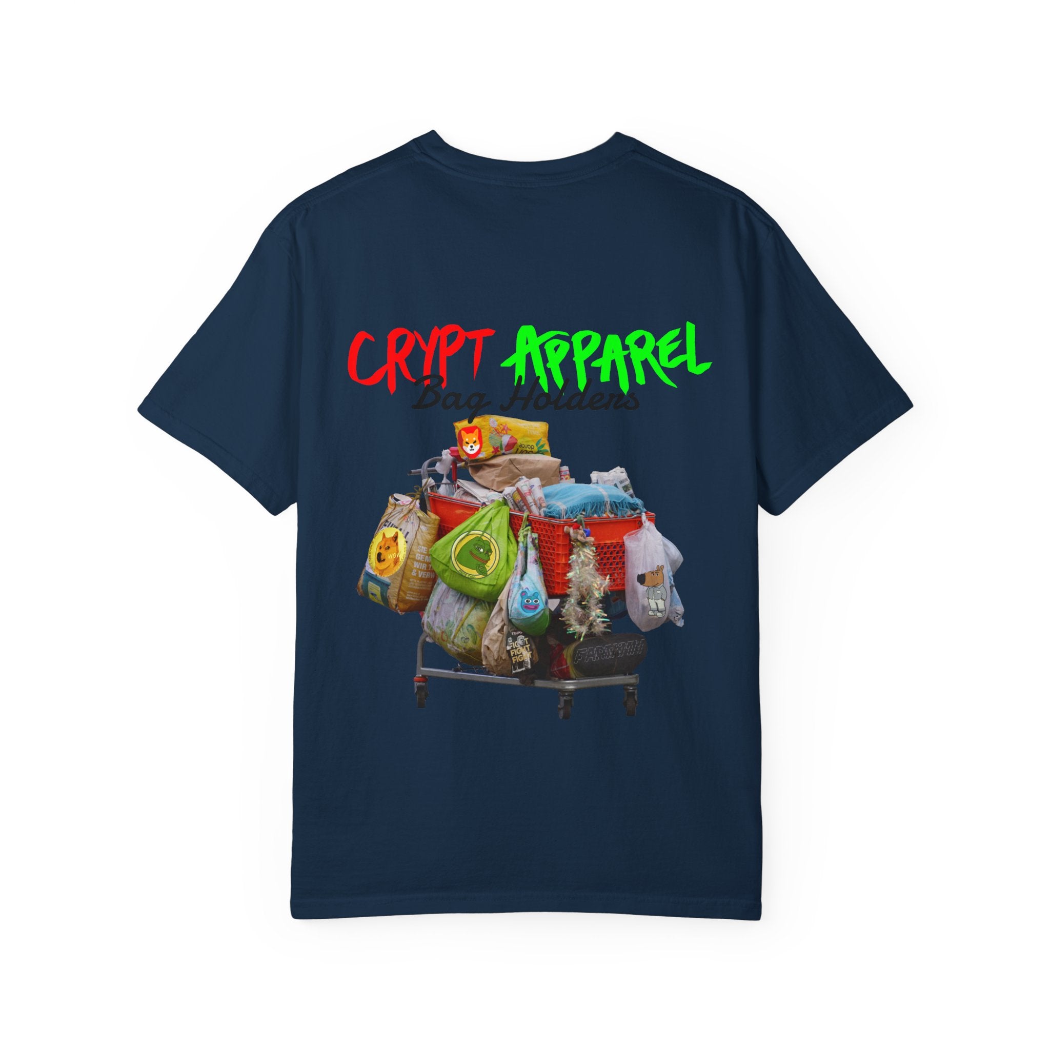 Bag Holders Crypto T-Shirt — 'Crypt Apparel' Graphic Tee