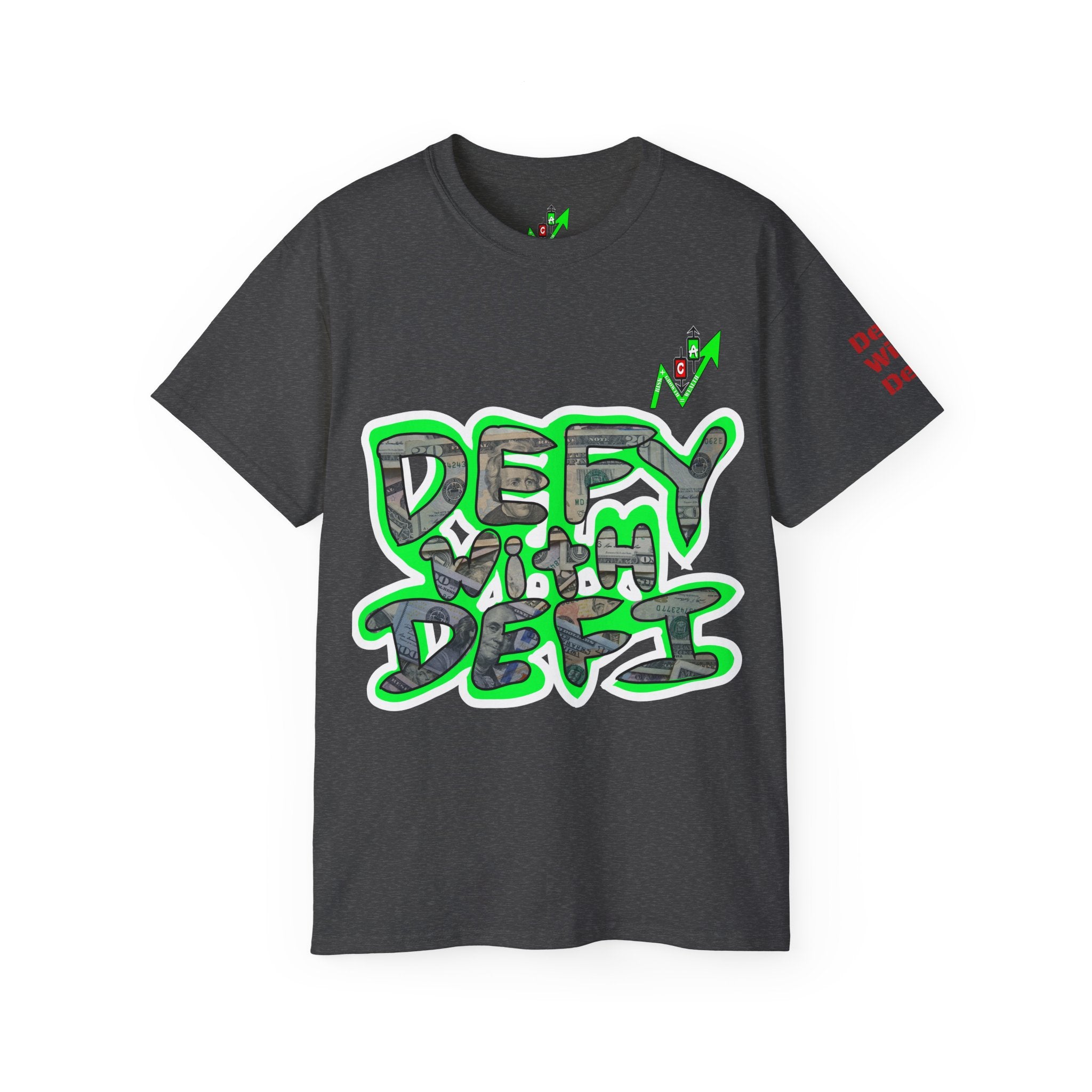 Defy With DeFi Crypto Inspired Tee | Crypt Apparel Graphic T Shirt