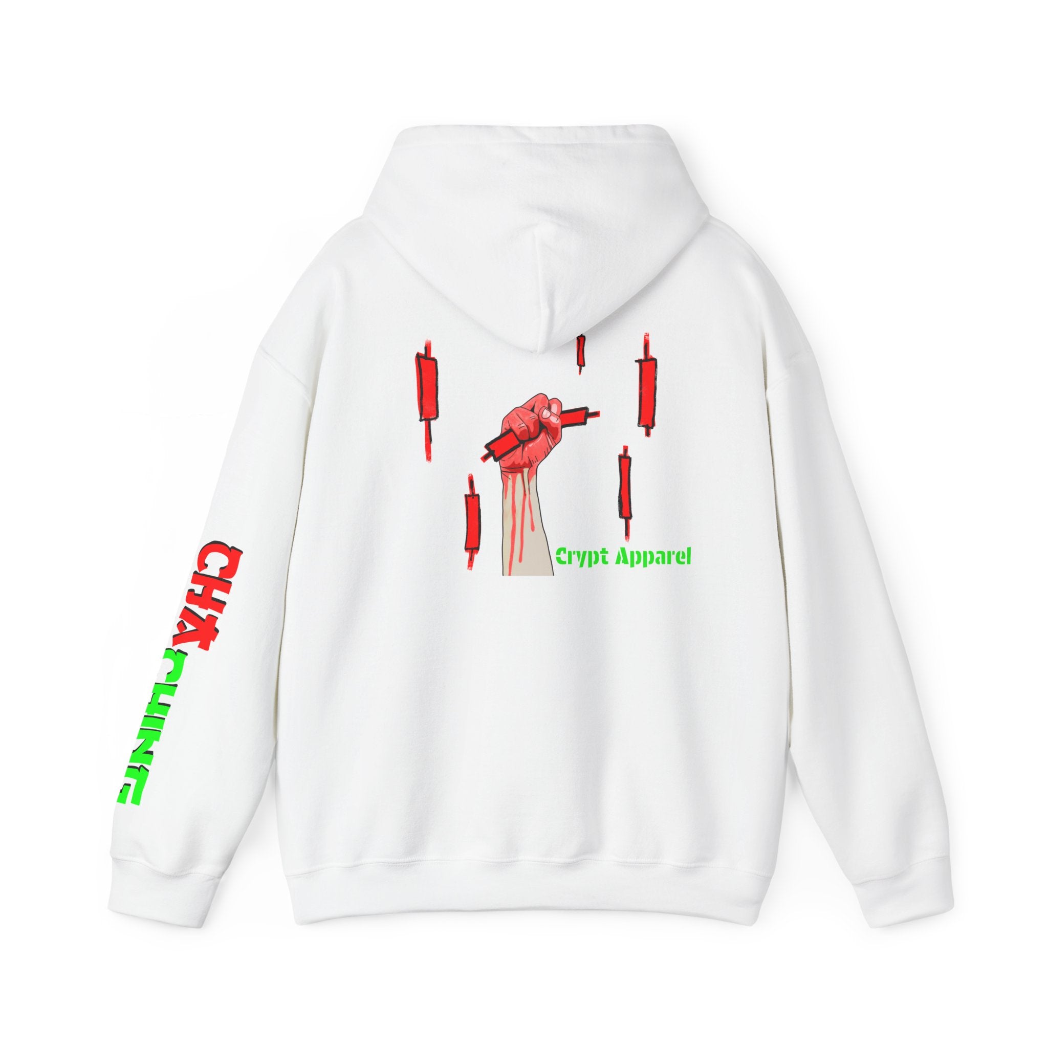 Catching Daggers Crypto Hoodie — Crypt Apparel Graphic Streetwear Pullover with Candle Motif