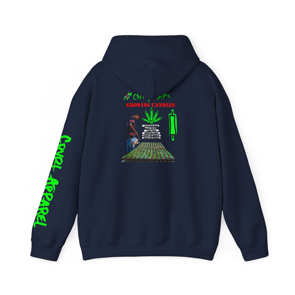 Growing Candles Crypto Hoodie | Crypt Apparel Nurturing Charts