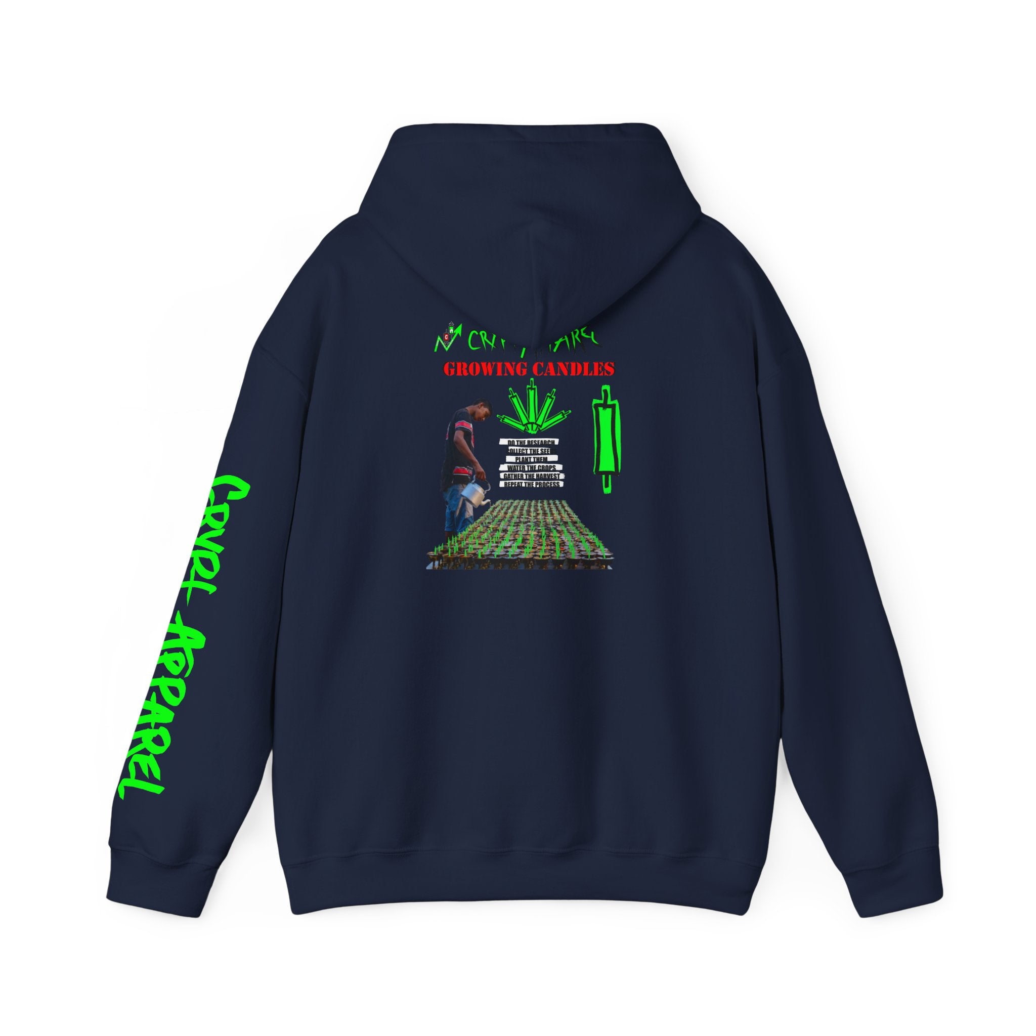 Growing Candles Crypto Hoodie | Crypt Apparel Nurturing Charts