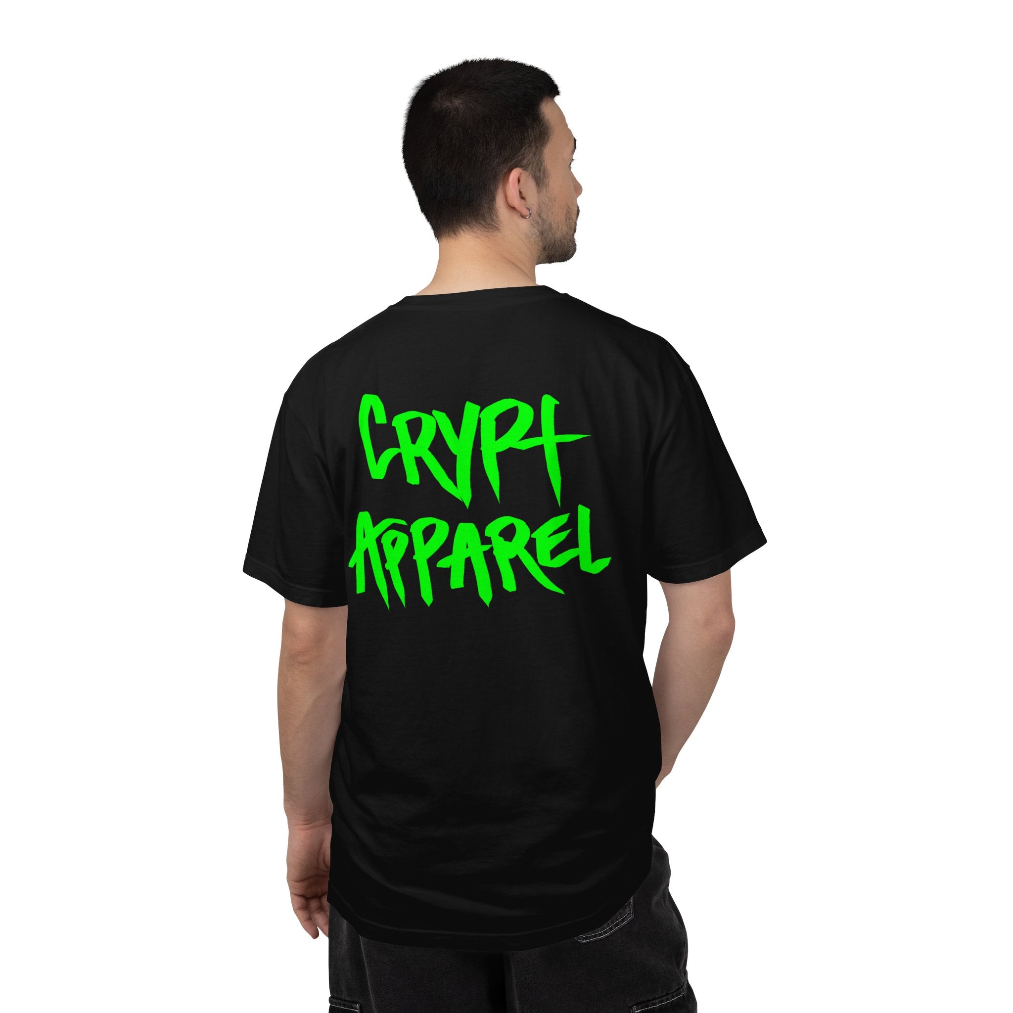 Crypt Apparel Bitcoin inspired T-Shirt | Crypto Graphic Tee, White Paper Text