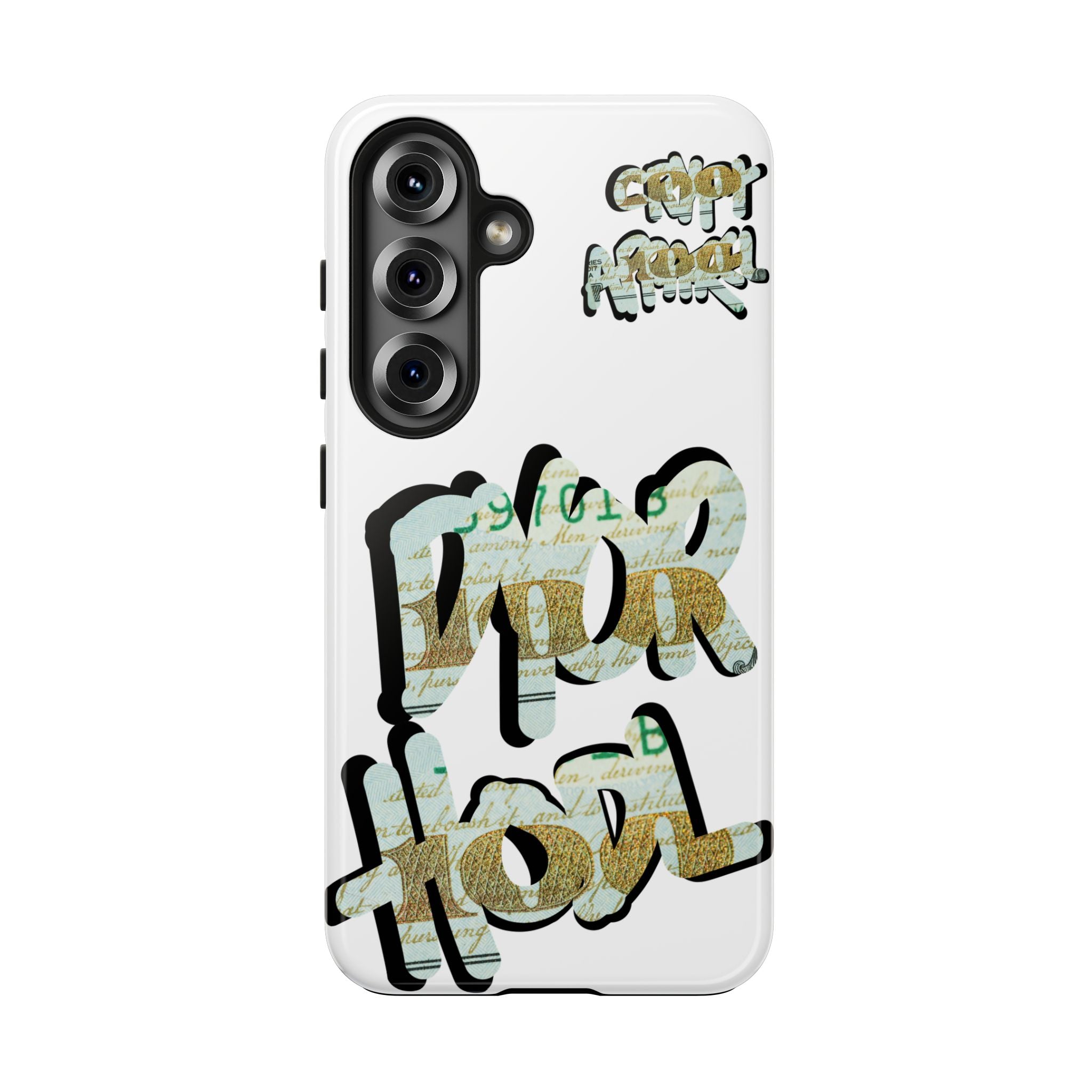 Tough Phone Case — Vintage Money Graffiti "Paper Hodl" Design