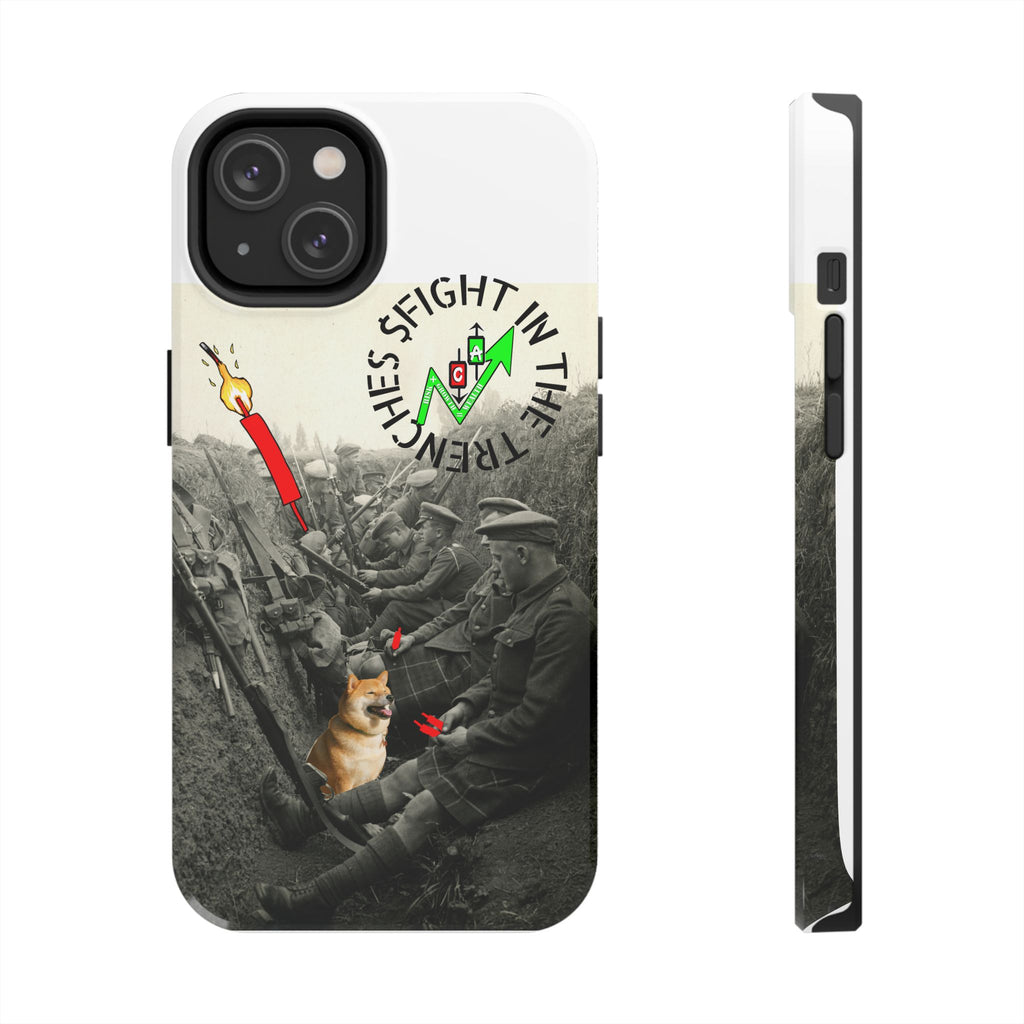 The Trenches Tough Phone Case — Crypt Apparel Trench Dog & Candle Design