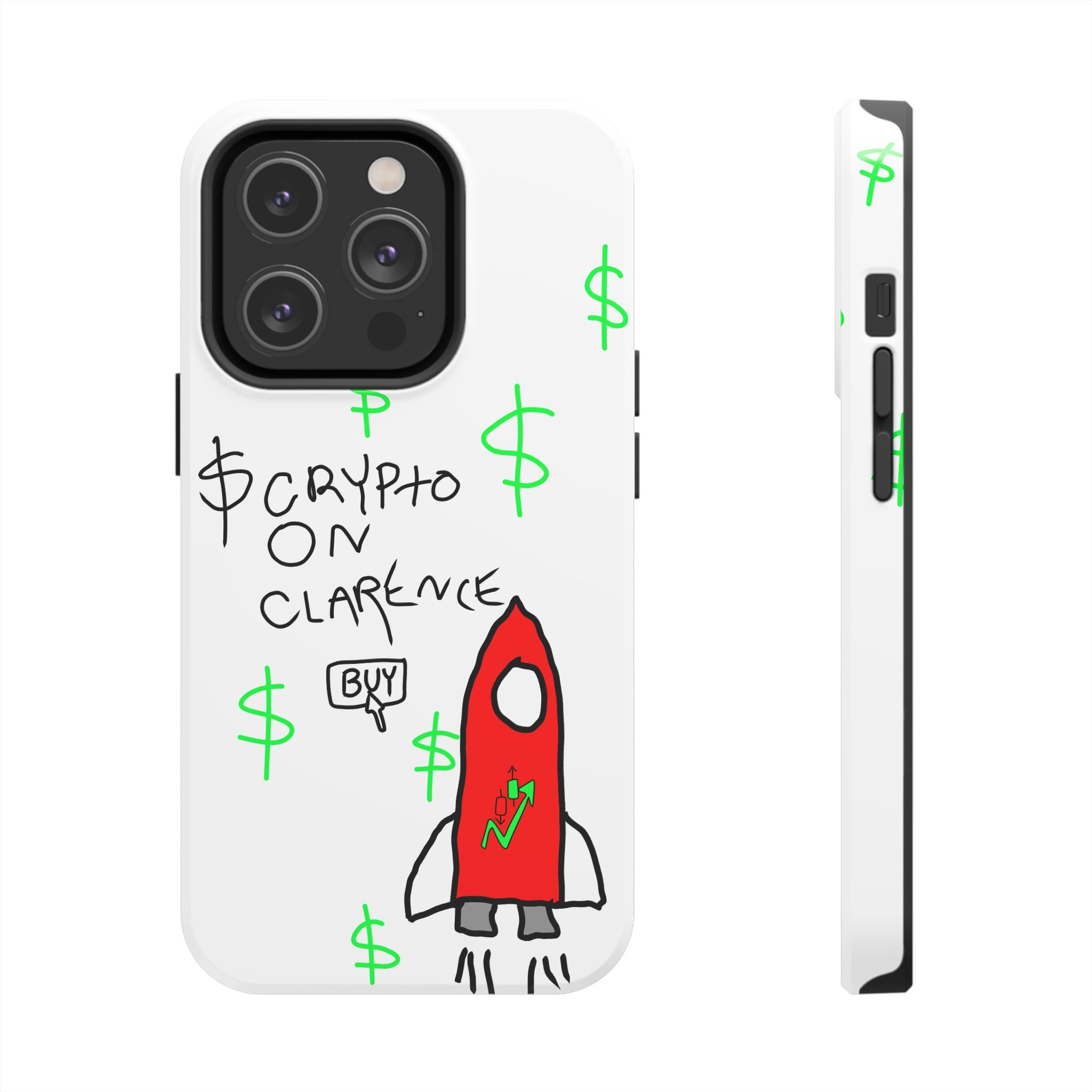Crypto On Clarence Phone Case — Crypt Apparel Degen Design