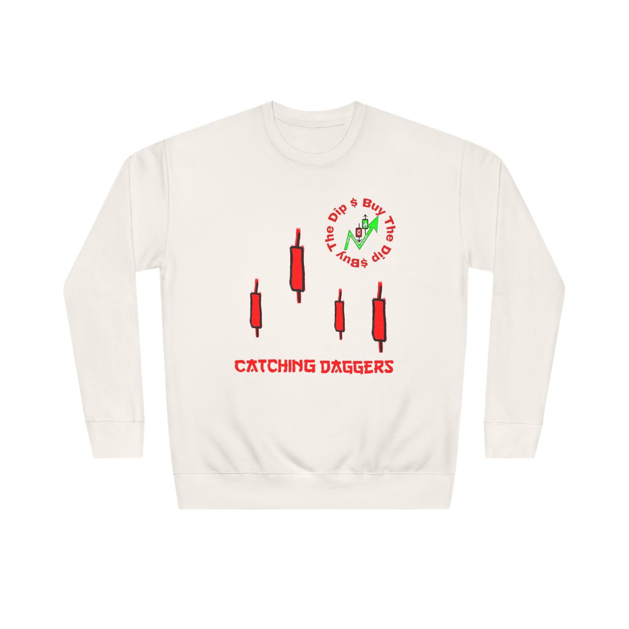Catching Daggers Crewneck Sweatshirt — Crypt Apparel Cha-Ching Design