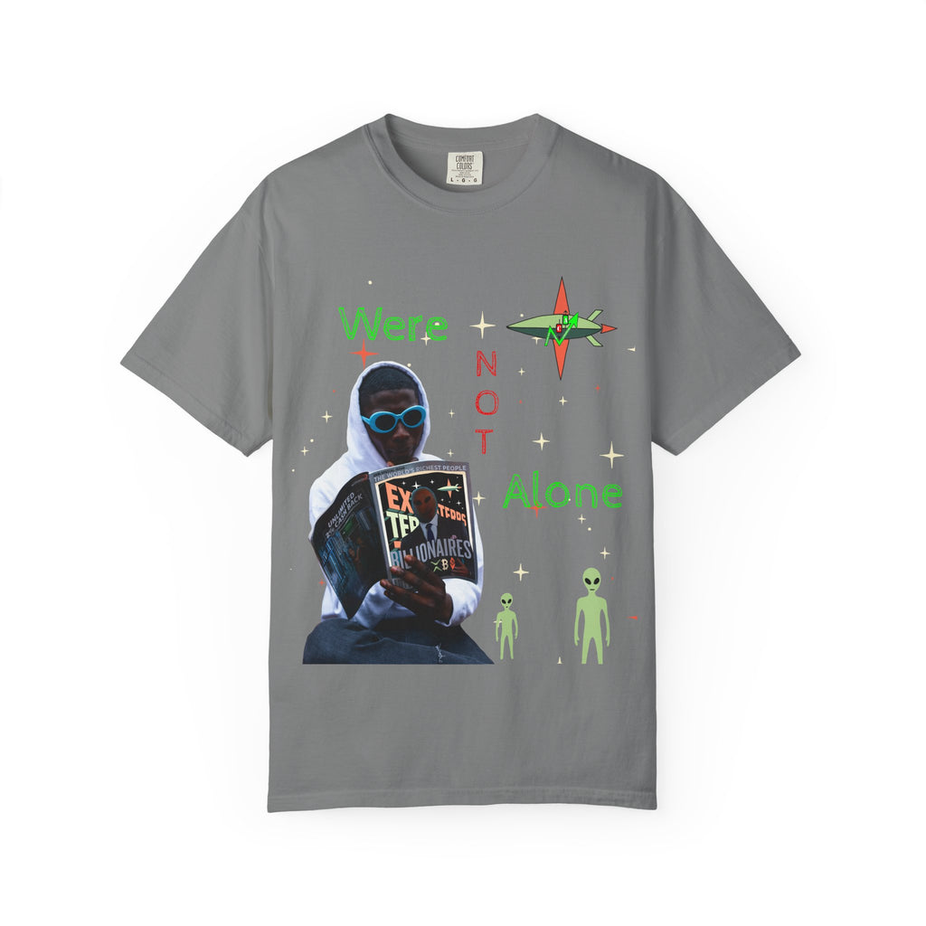 Extraterrestrial Traders Crypto T-Shirt — "We're Not Alone" Alien Graphic Tee