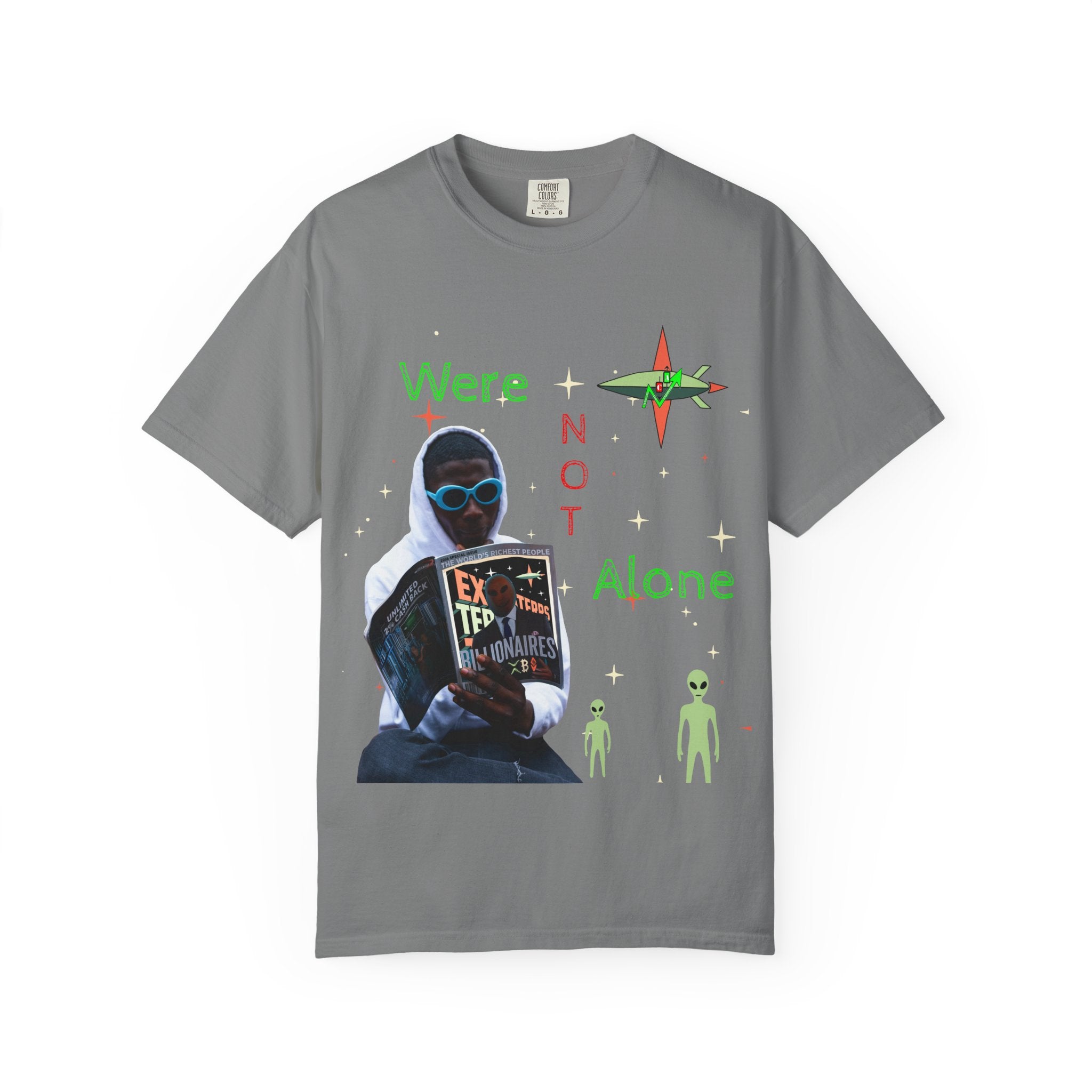 Extraterrestrial Traders Crypto T-Shirt — "We're Not Alone" Alien Graphic Tee
