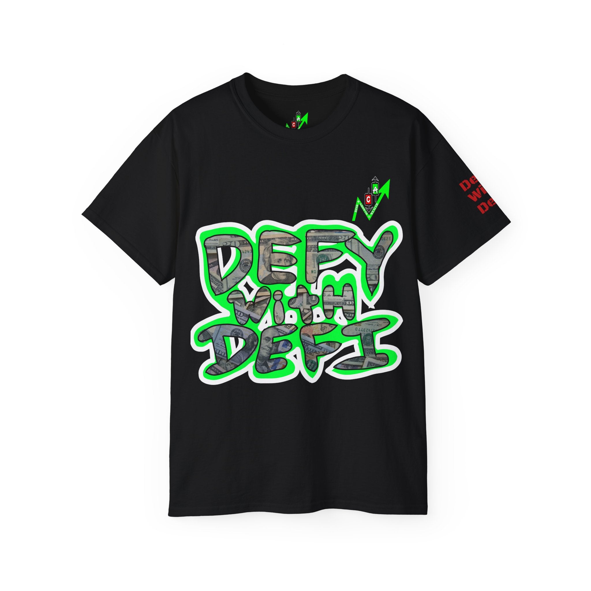 Defy With DeFi Crypto Inspired Tee | Crypt Apparel Graphic T Shirt