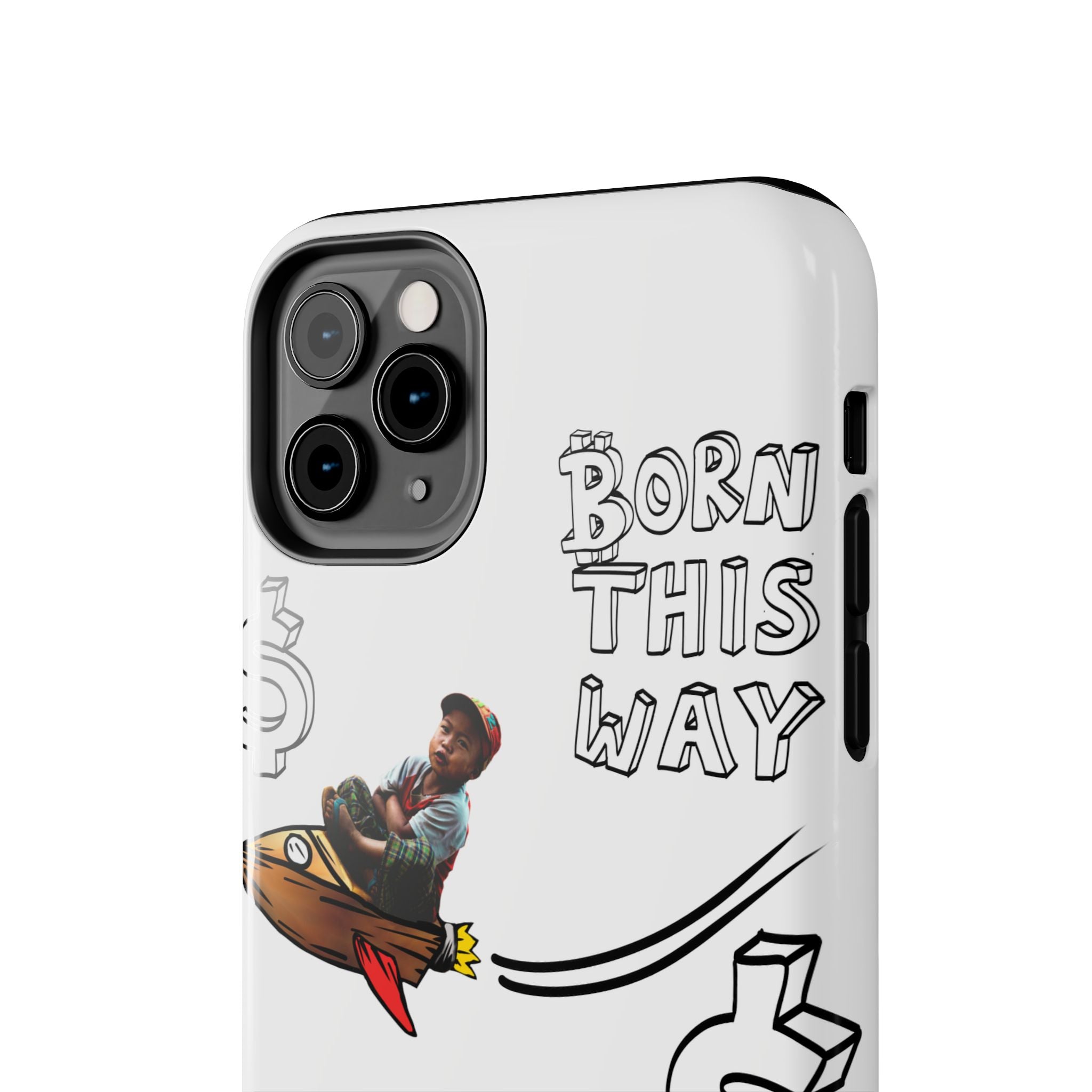Born This Way Phone Case — "Crypt Apparel" Crypto Protective Case