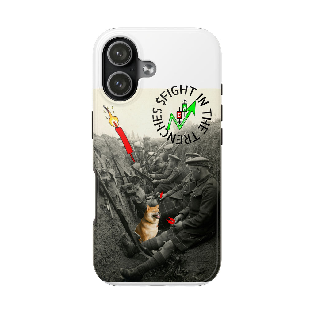 The Trenches Tough Phone Case — Crypt Apparel Trench Dog & Candle Design