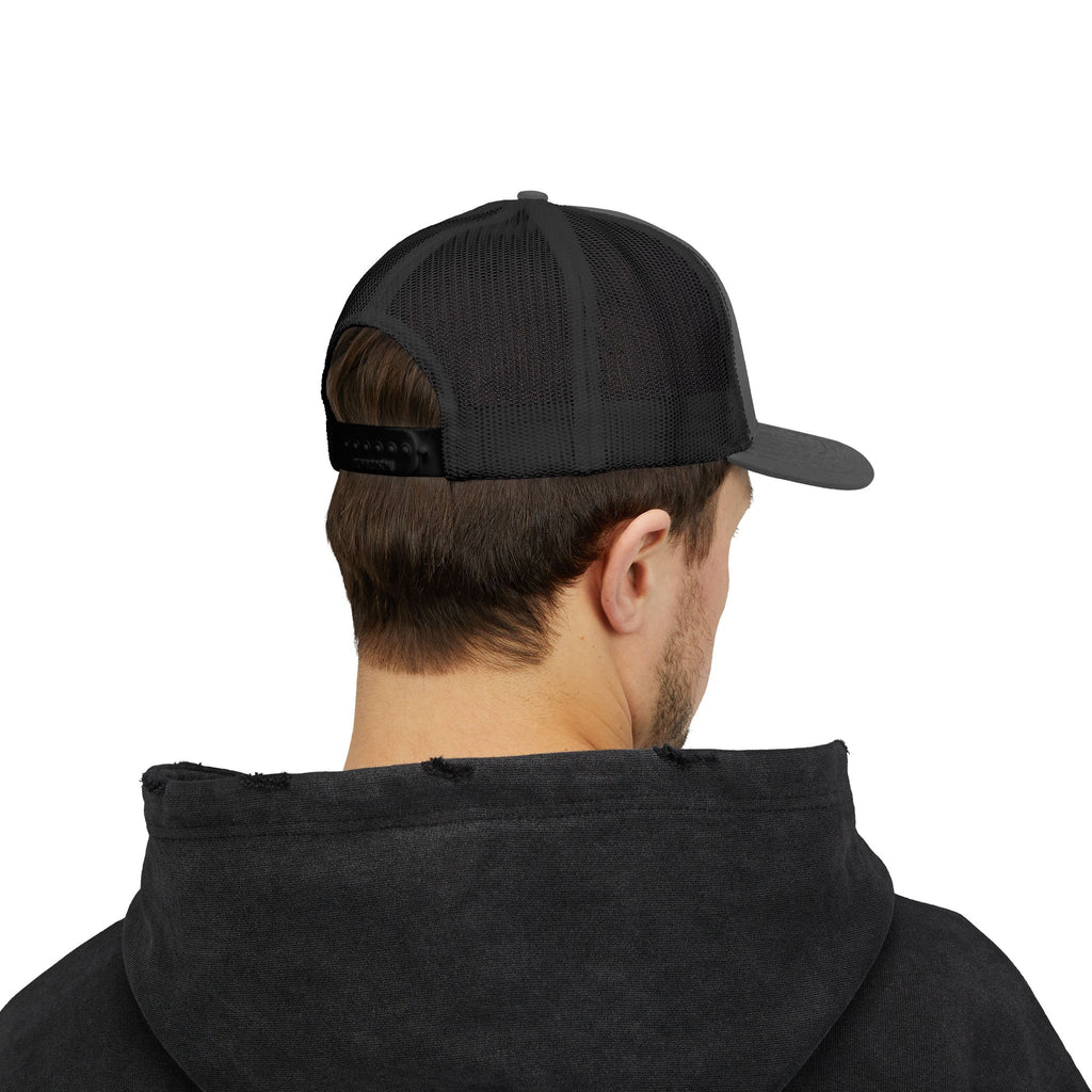 Brokenomics Crypto Trucker Cap - Crypt Apparel Distressed Arrow Graphic Snapback