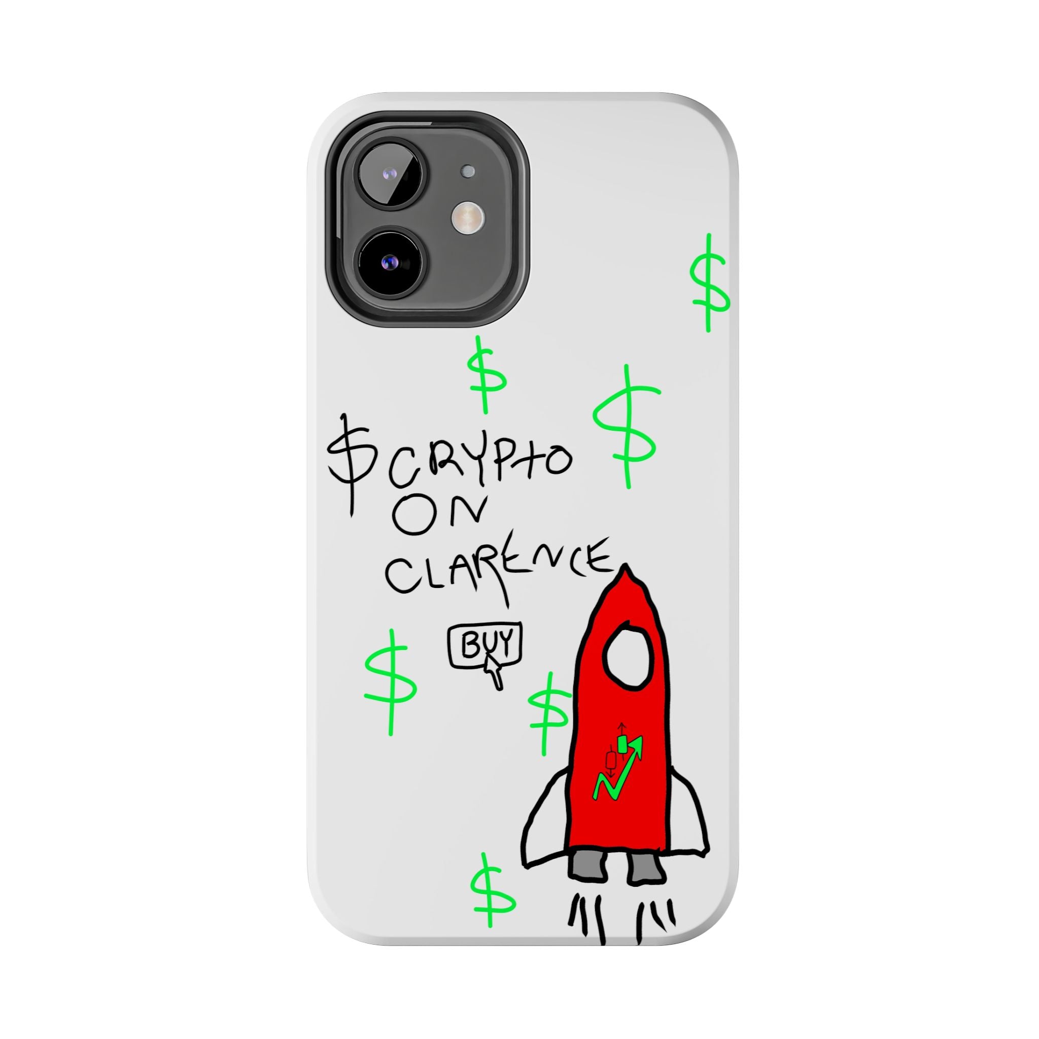 Crypto On Clarence Phone Case — Crypt Apparel Degen Design