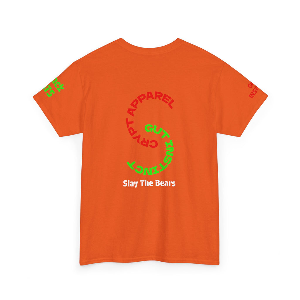Gut Instinct Bear vs Bull Stock Market T‑Shirt — Crypt Apparel "Slay The Bears" Graphic Tee