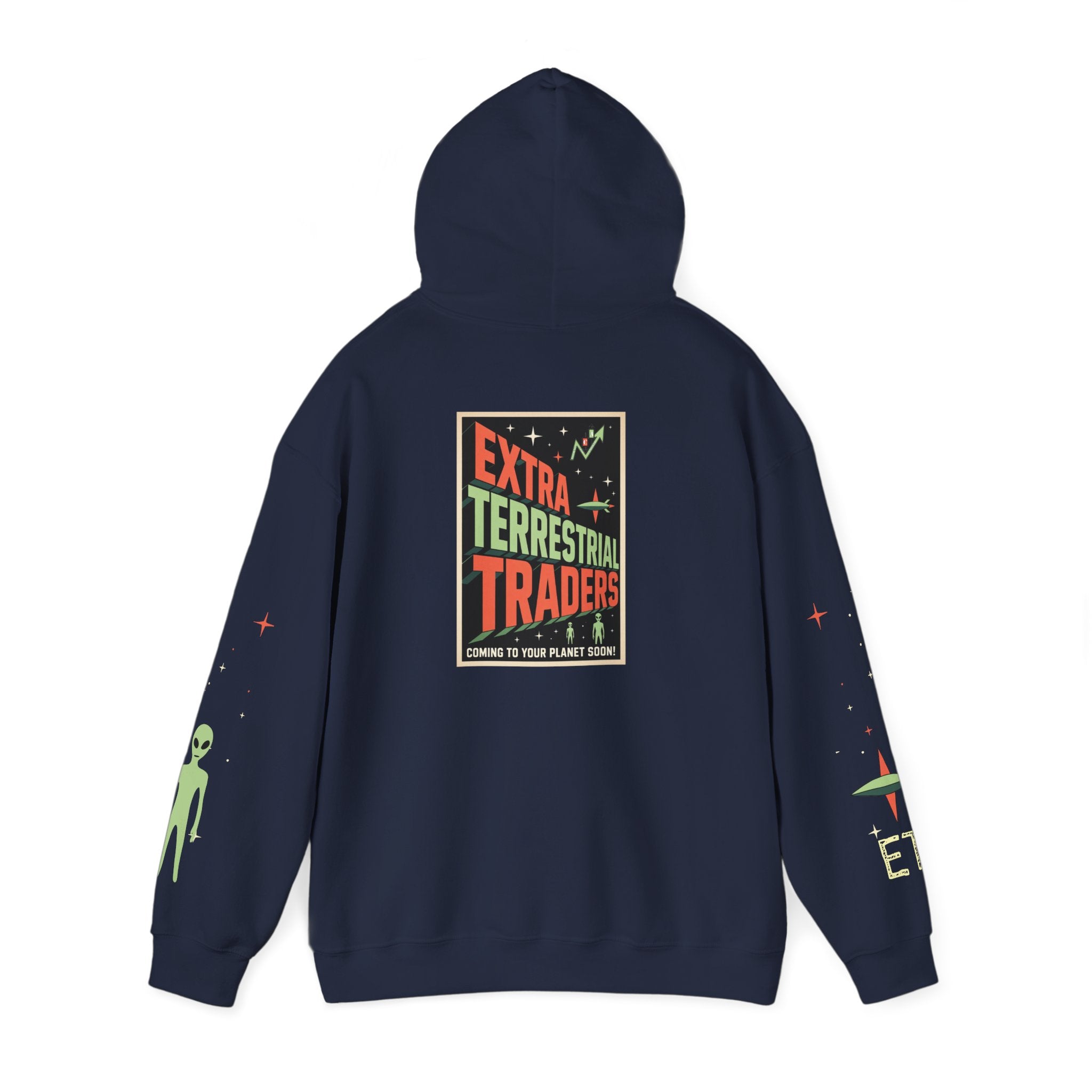 Extra Terrestrial Trader Crypto Hoodie — Crypt Apparel Graphic Sweatshirt