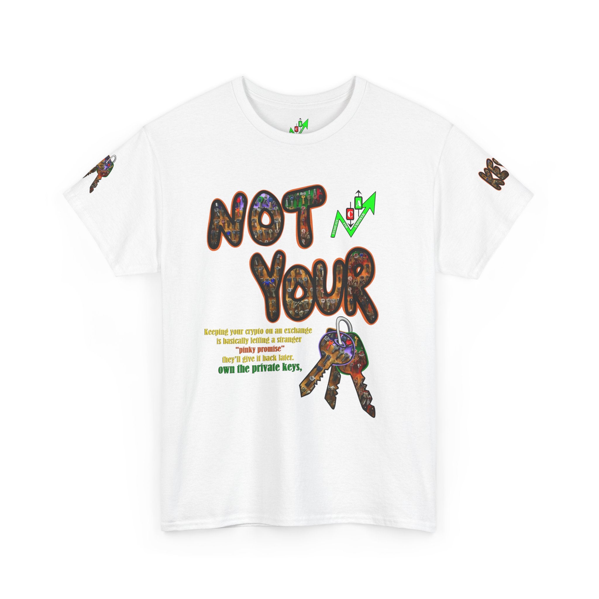 Not Your Keys Graphic Tee — "Crypt Apparel" Statement T-Shirt