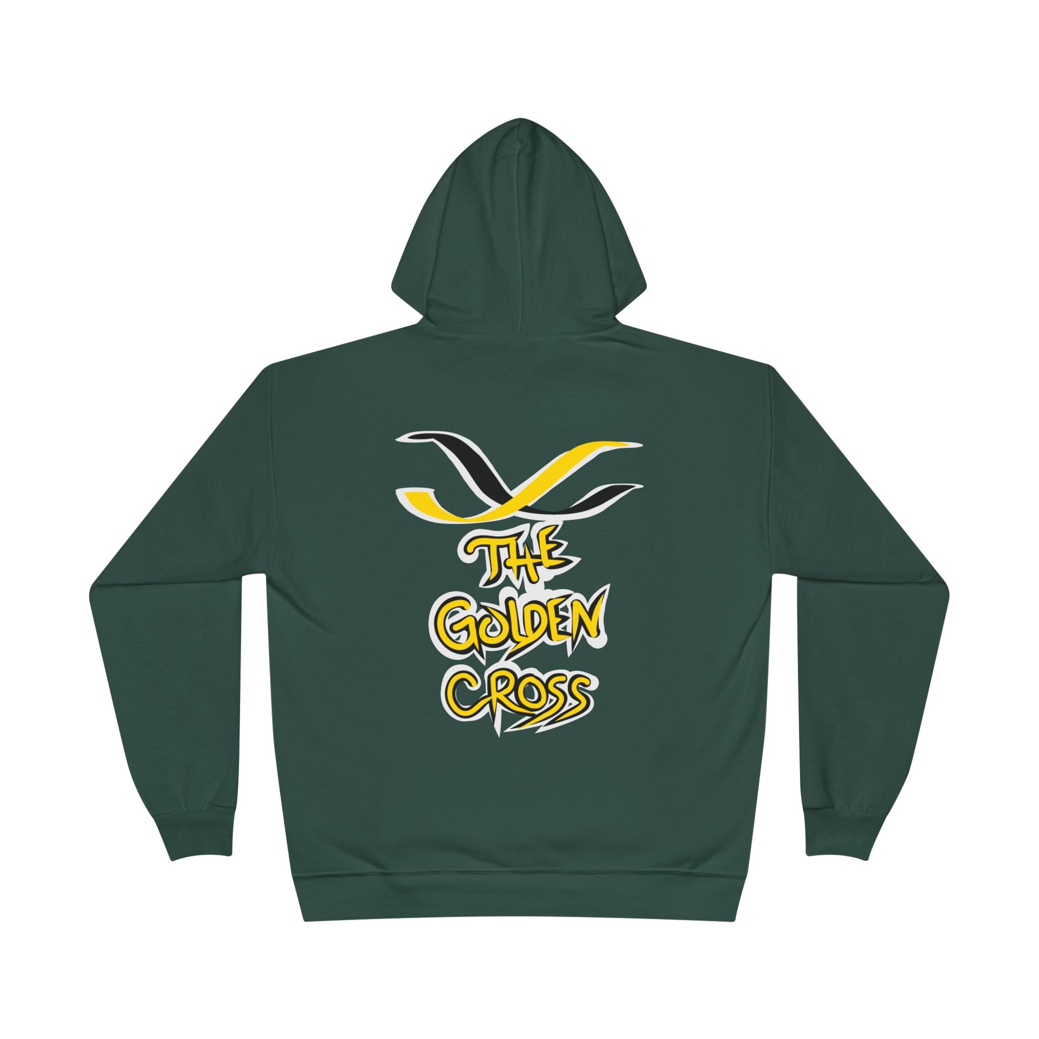 Golden Cross Bull Market Hoodie — 'Crypt Apparel' Crypto Trading Graphic Pullover