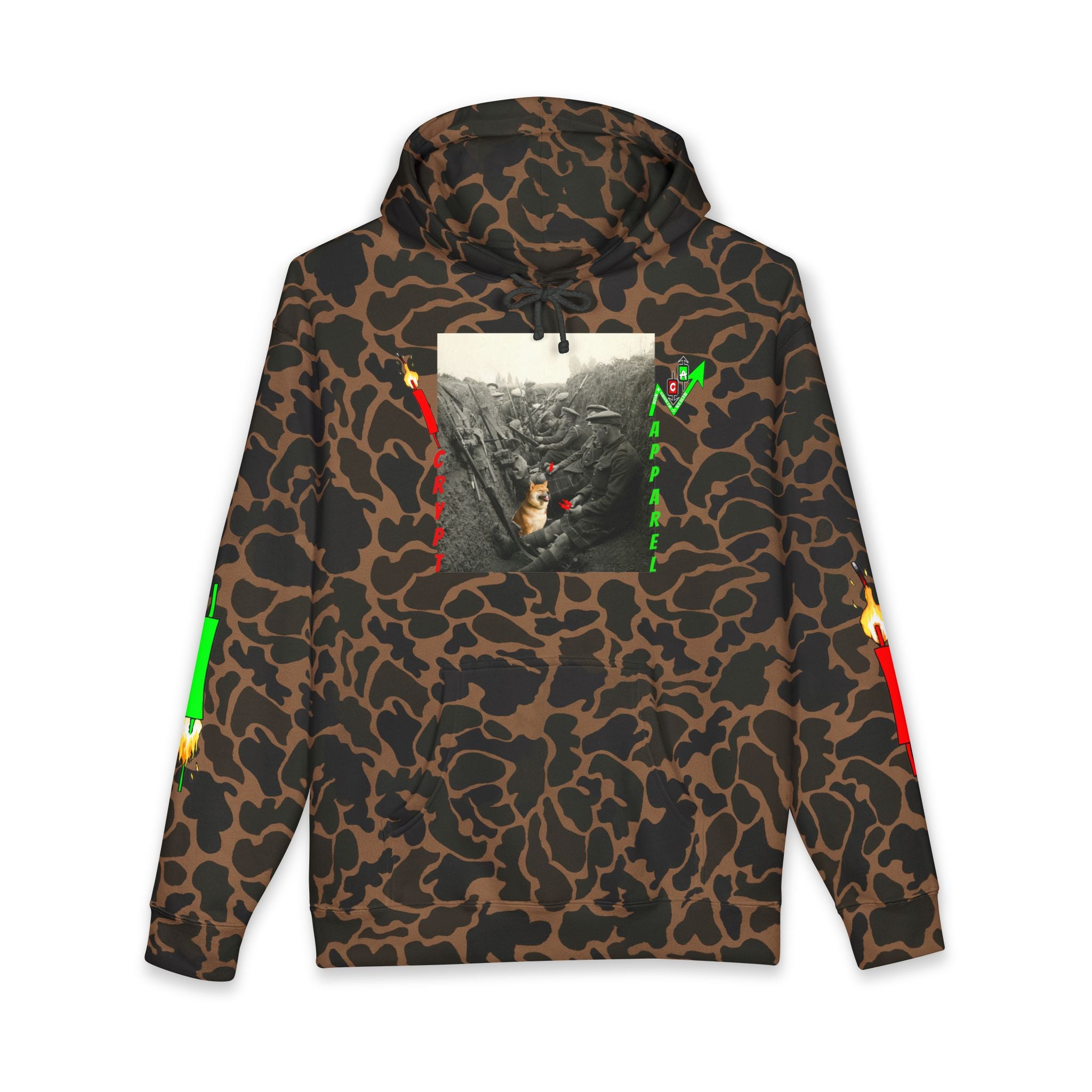 The Trenches Hoodie — 'Crypt Apparel' Graphic Hooded Sweatshirt