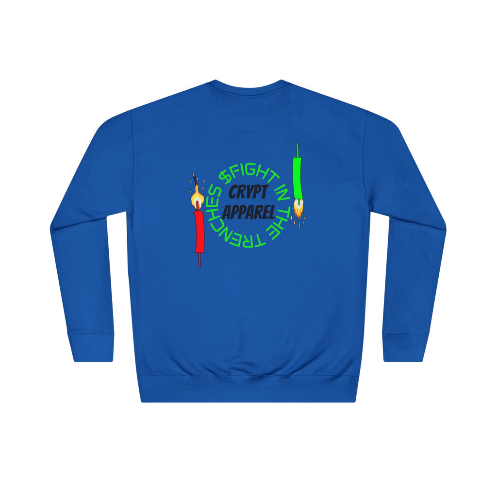 The Trenches Crewneck Sweatshirt — Crypt Apparel Crypto Graphic Pullover