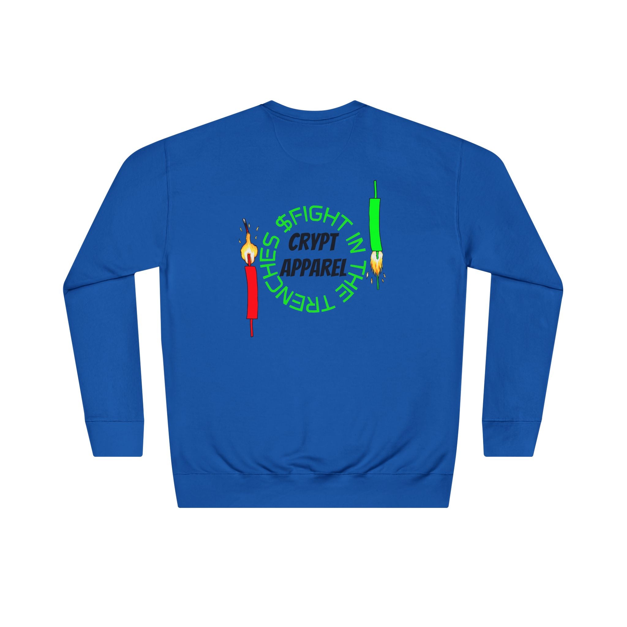 The Trenches Crewneck Sweatshirt — Crypt Apparel Crypto Graphic Pullover