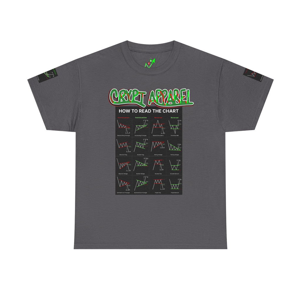 Charted Tee — "Crypt Apparel" Trading Chart Shirt