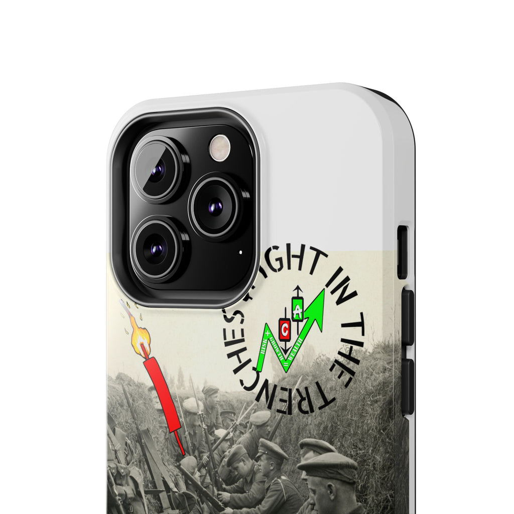 The Trenches Tough Phone Case — Crypt Apparel Trench Dog & Candle Design