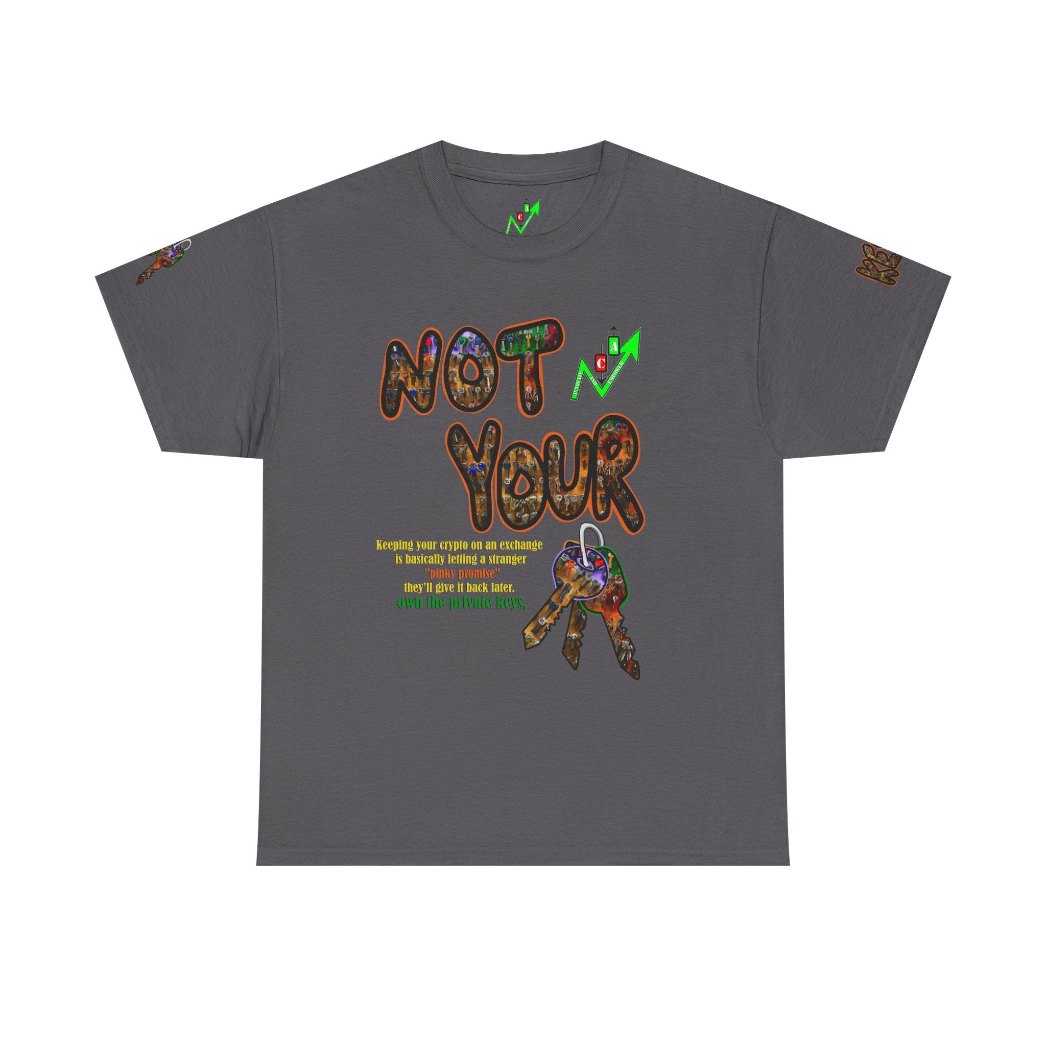 Not Your Keys Graphic Tee — "Crypt Apparel" Statement T-Shirt