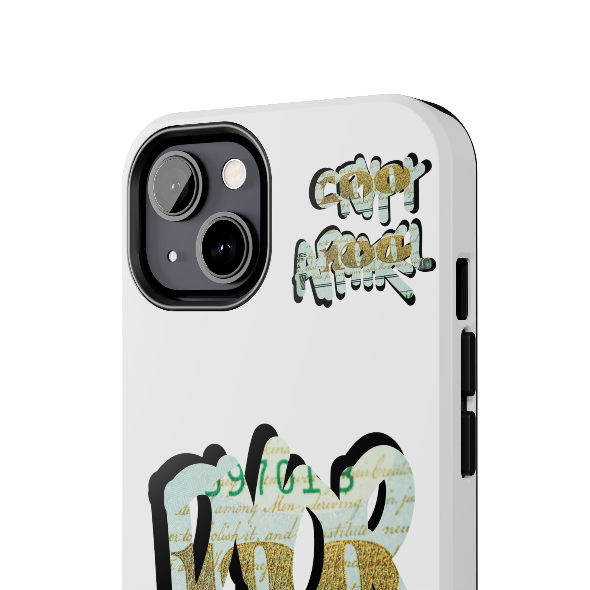 Tough Phone Case — Vintage Money Graffiti "Paper Hodl" Design
