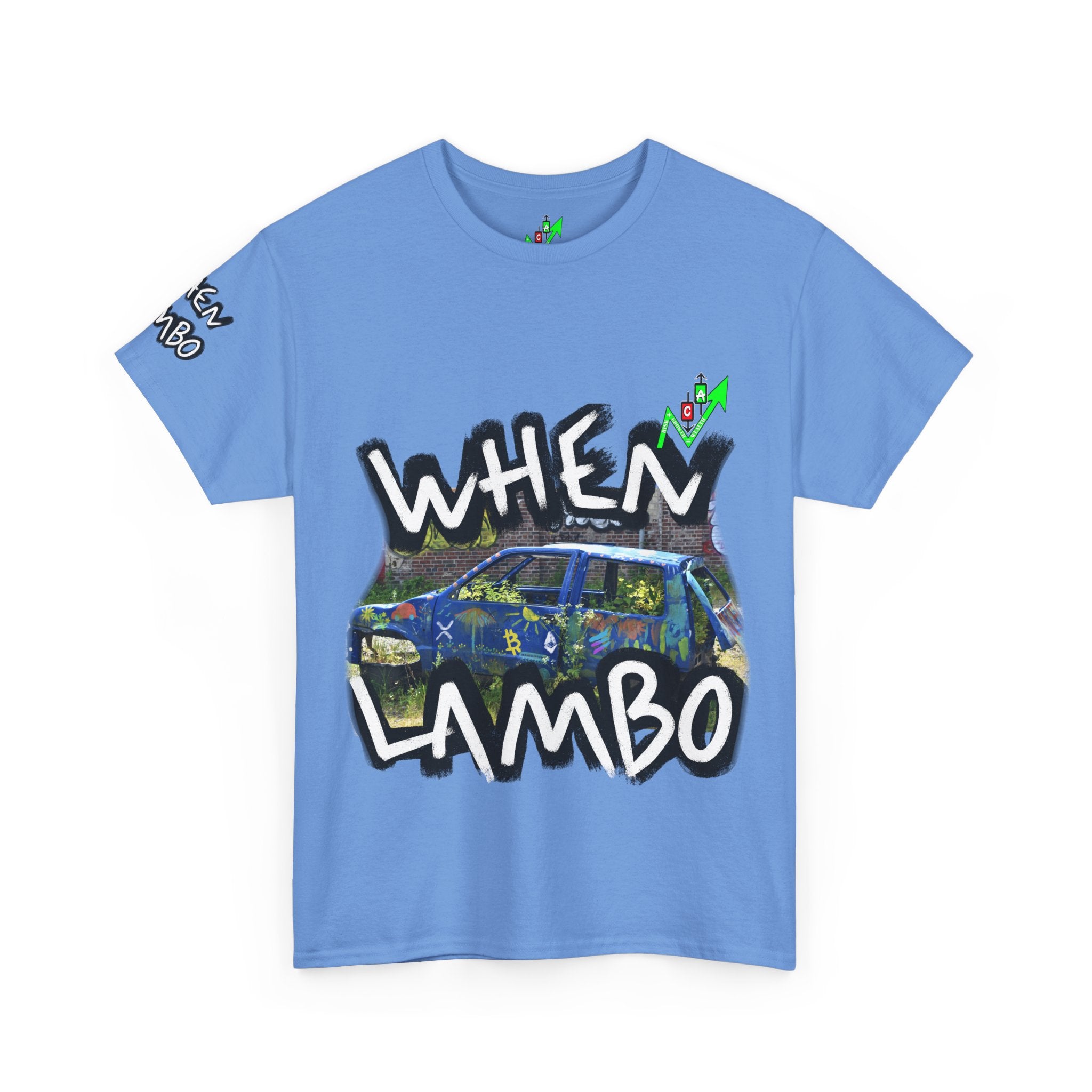 When Lambo Bitcoin inspired Crypto Graphic Tee | Crypt Apparel Car Streetwear