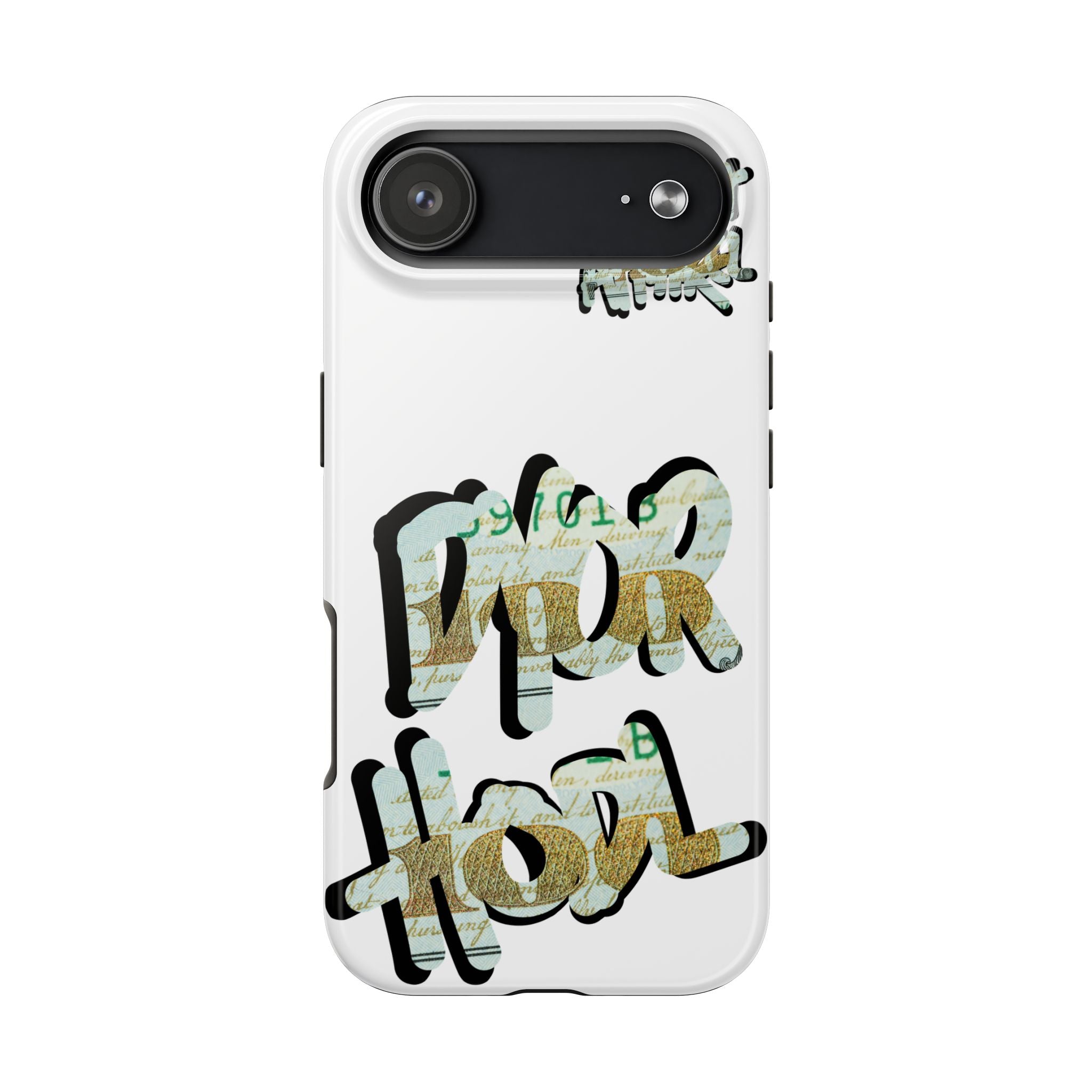 Tough Phone Case — Vintage Money Graffiti "Paper Hodl" Design