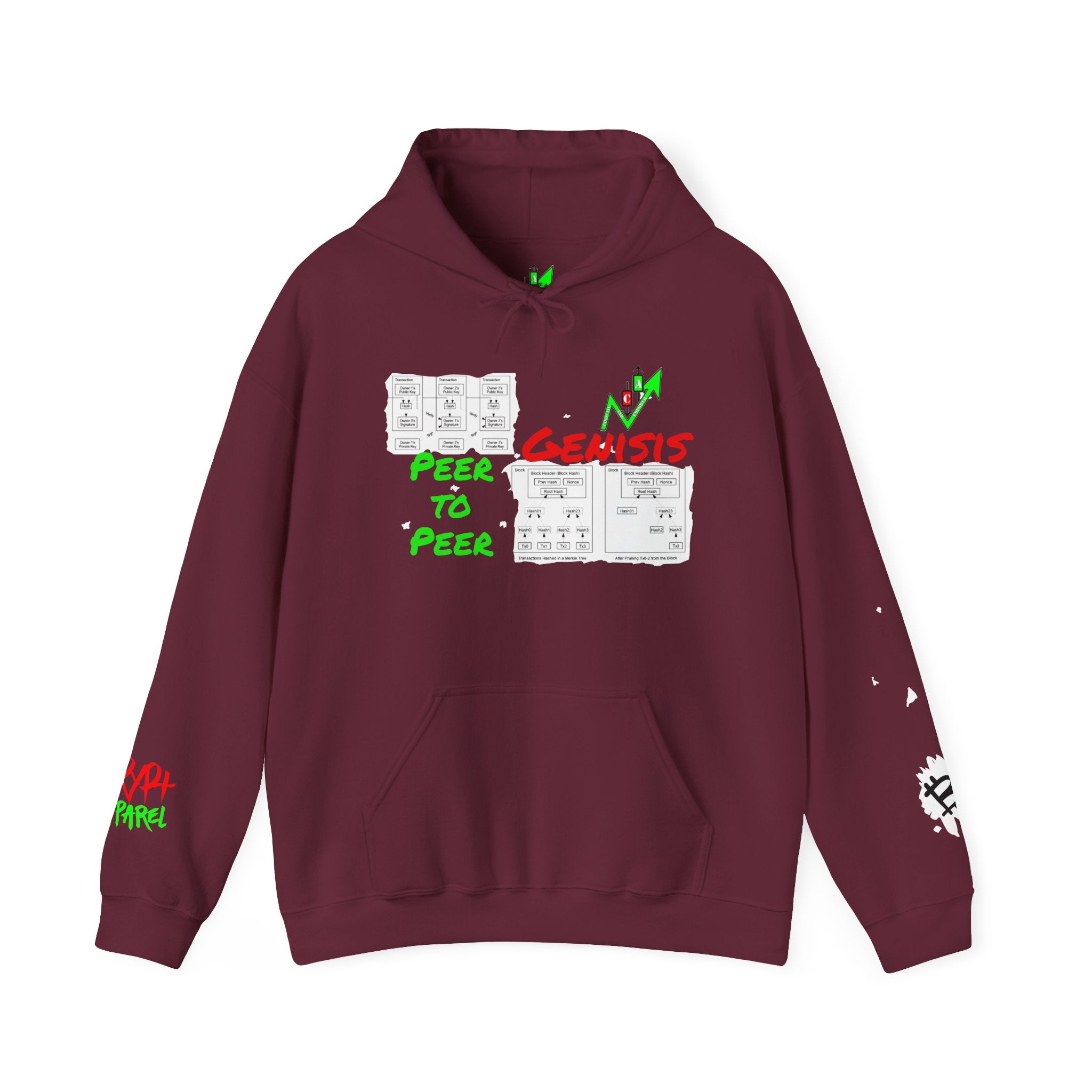 The Whitepaper Crypto Hooded Sweatshirt — Crypt Apparel Genisis Graphic Hoodie