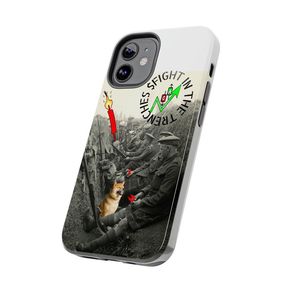 The Trenches Tough Phone Case — Crypt Apparel Trench Dog & Candle Design