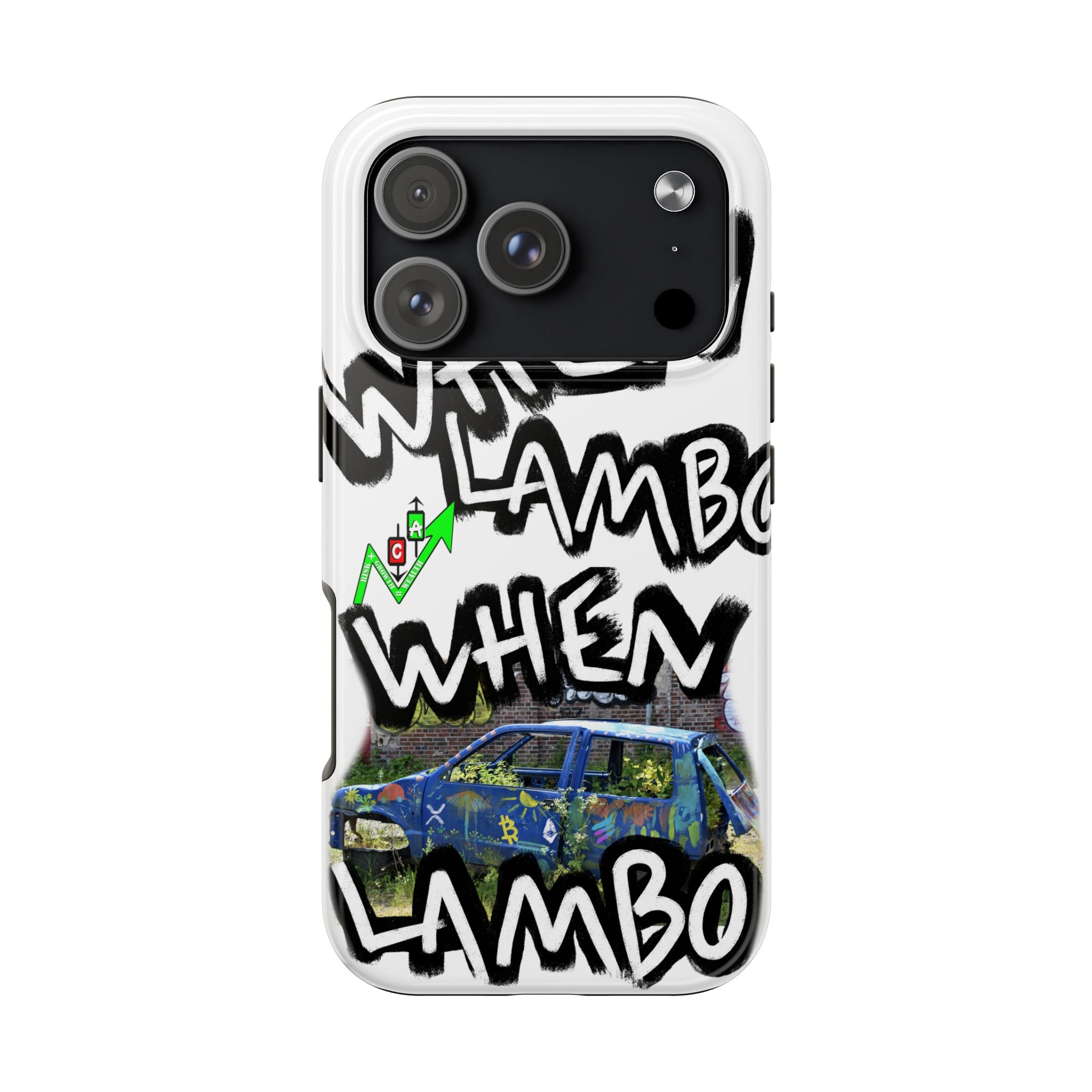 When Lambo Art Phone Case — Crypto Meme Tough Phone Case