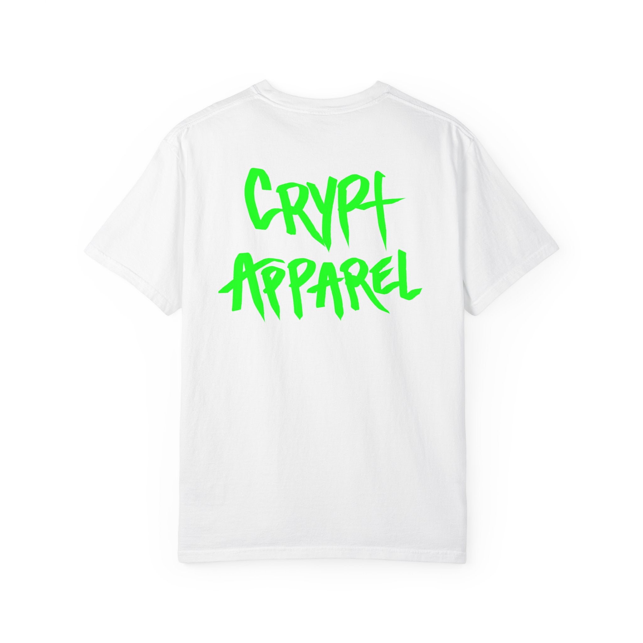 Crypt Apparel Bitcoin inspired T-Shirt | Crypto Graphic Tee, White Paper Text