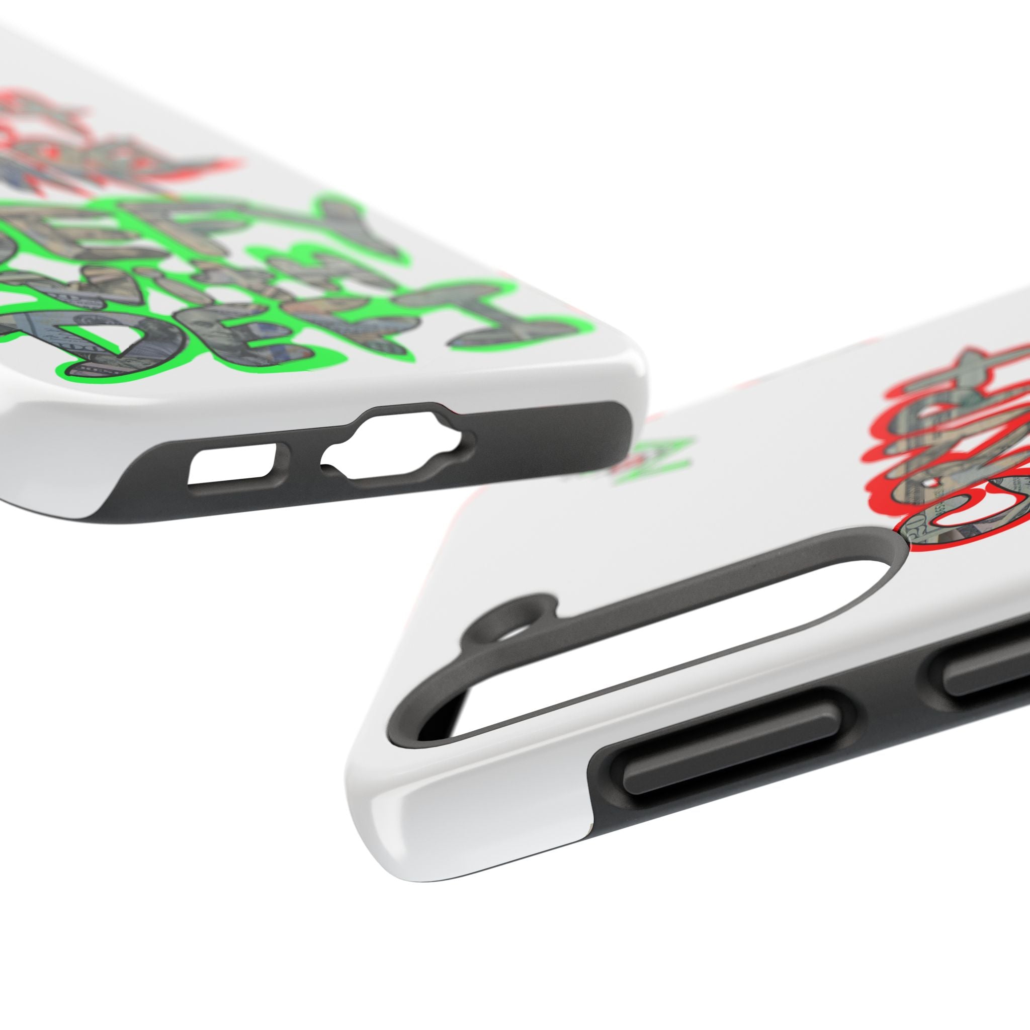 DEFY with DEFI Tough Phone Case — "Crypt Apparel: "Money" Graffiti Crypto Design