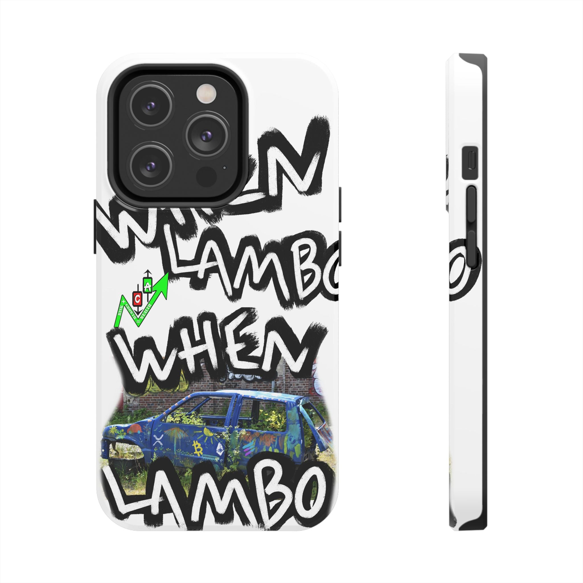 When Lambo Art Phone Case — Crypto Meme Tough Phone Case