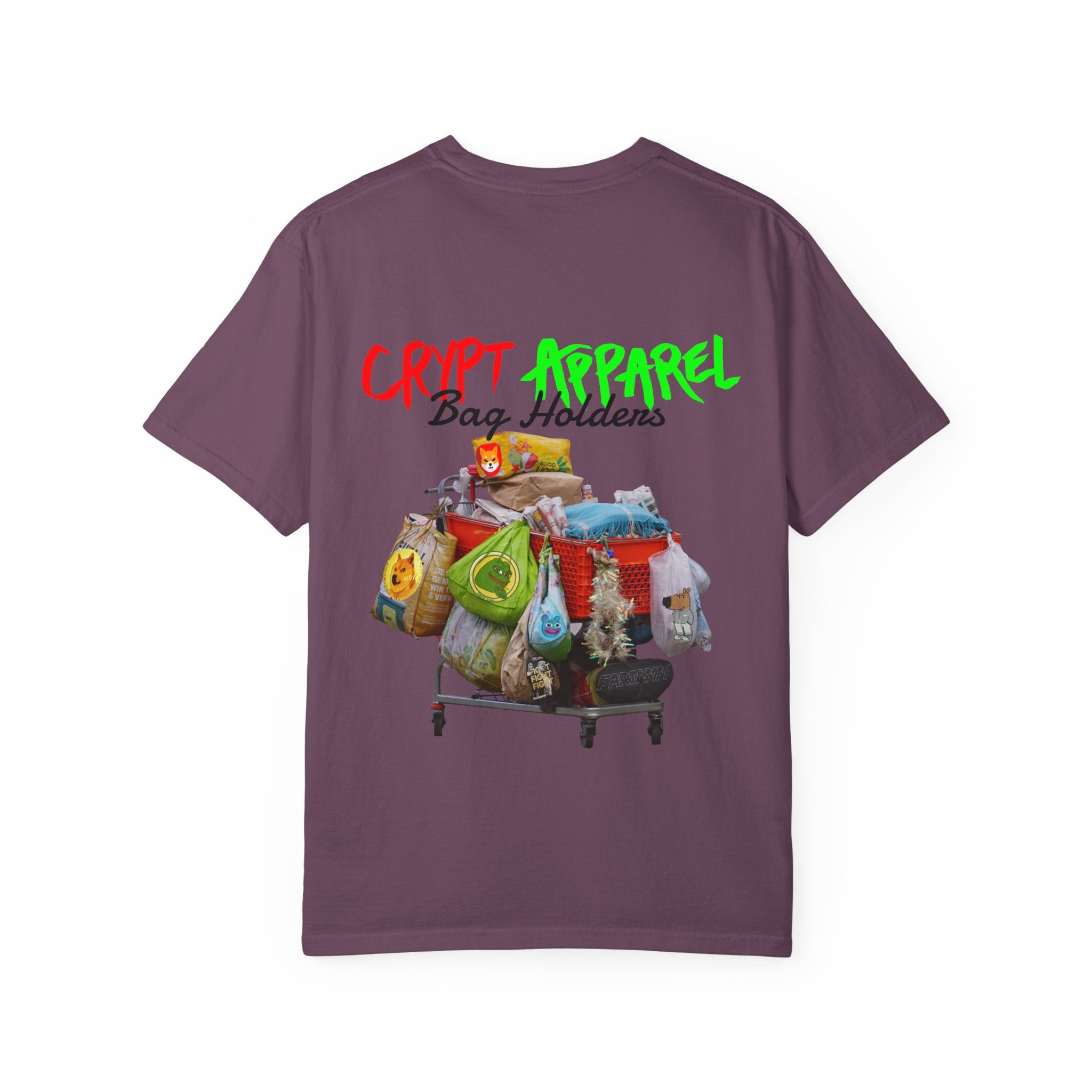Bag Holders Crypto T-Shirt — 'Crypt Apparel' Graphic Tee
