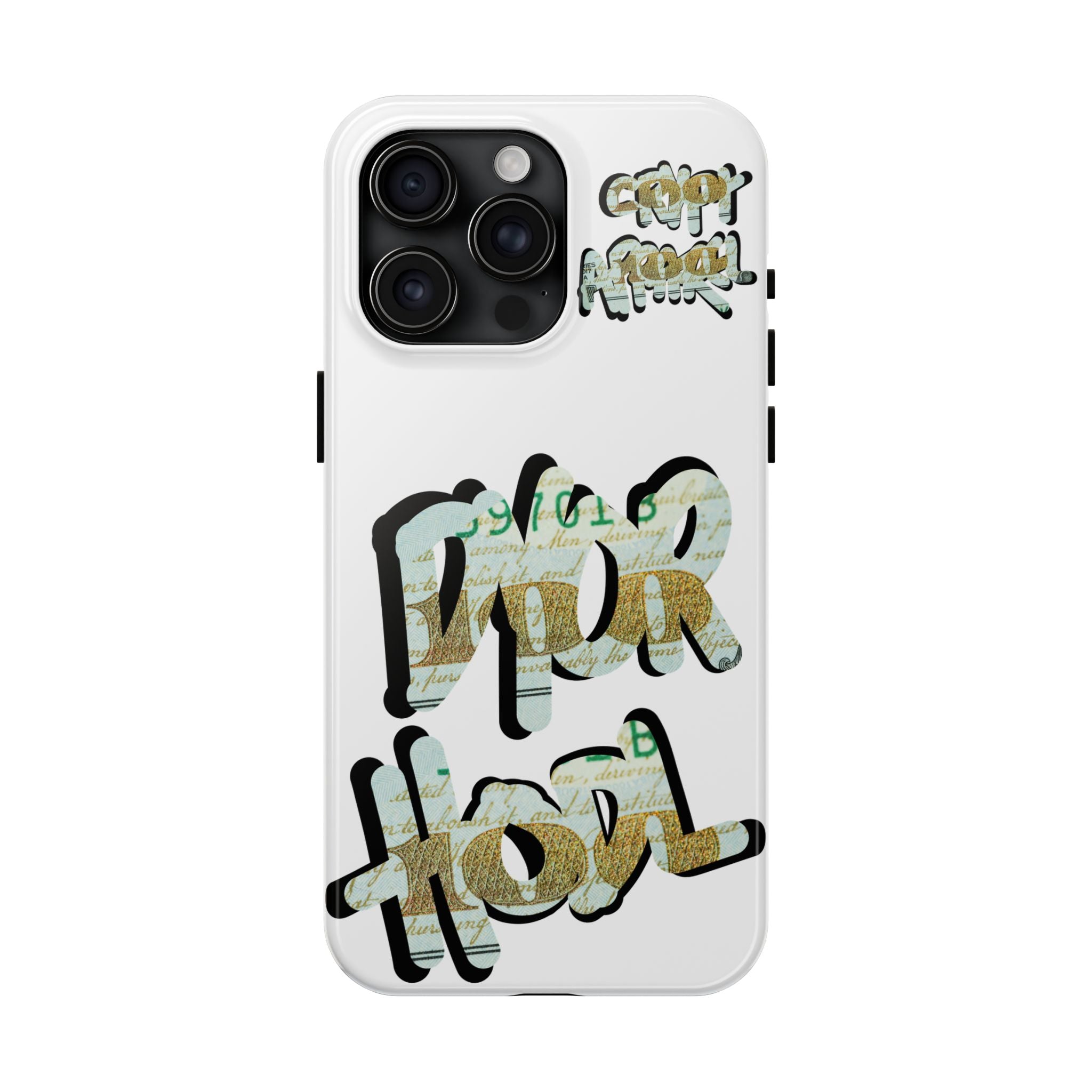 Tough Phone Case — Vintage Money Graffiti "Paper Hodl" Design