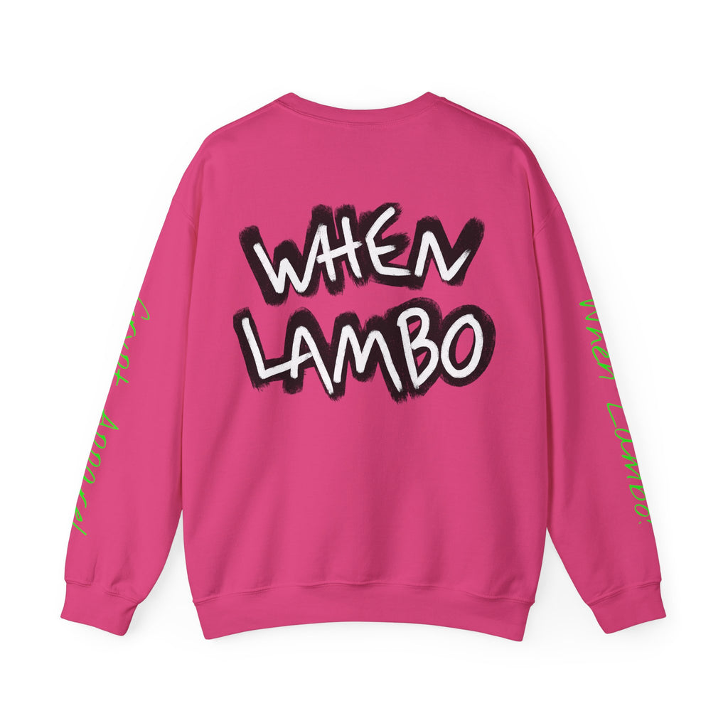 When Lambo Bitcoin inspired Graphic Crewneck Sweatshirt | Crypto Art Streetwear