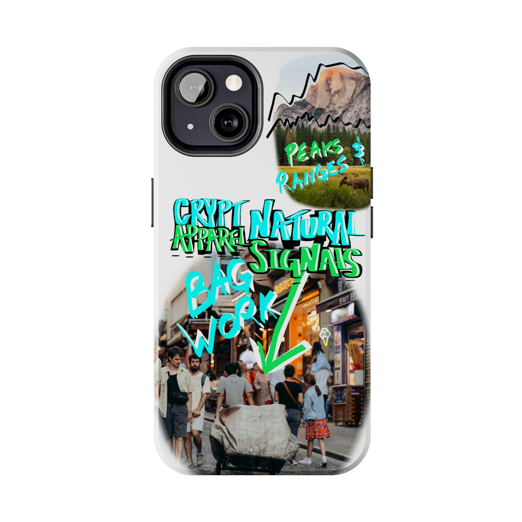 Natural Signals Tough Phone Case — Crypt Apparel Street Collage Design