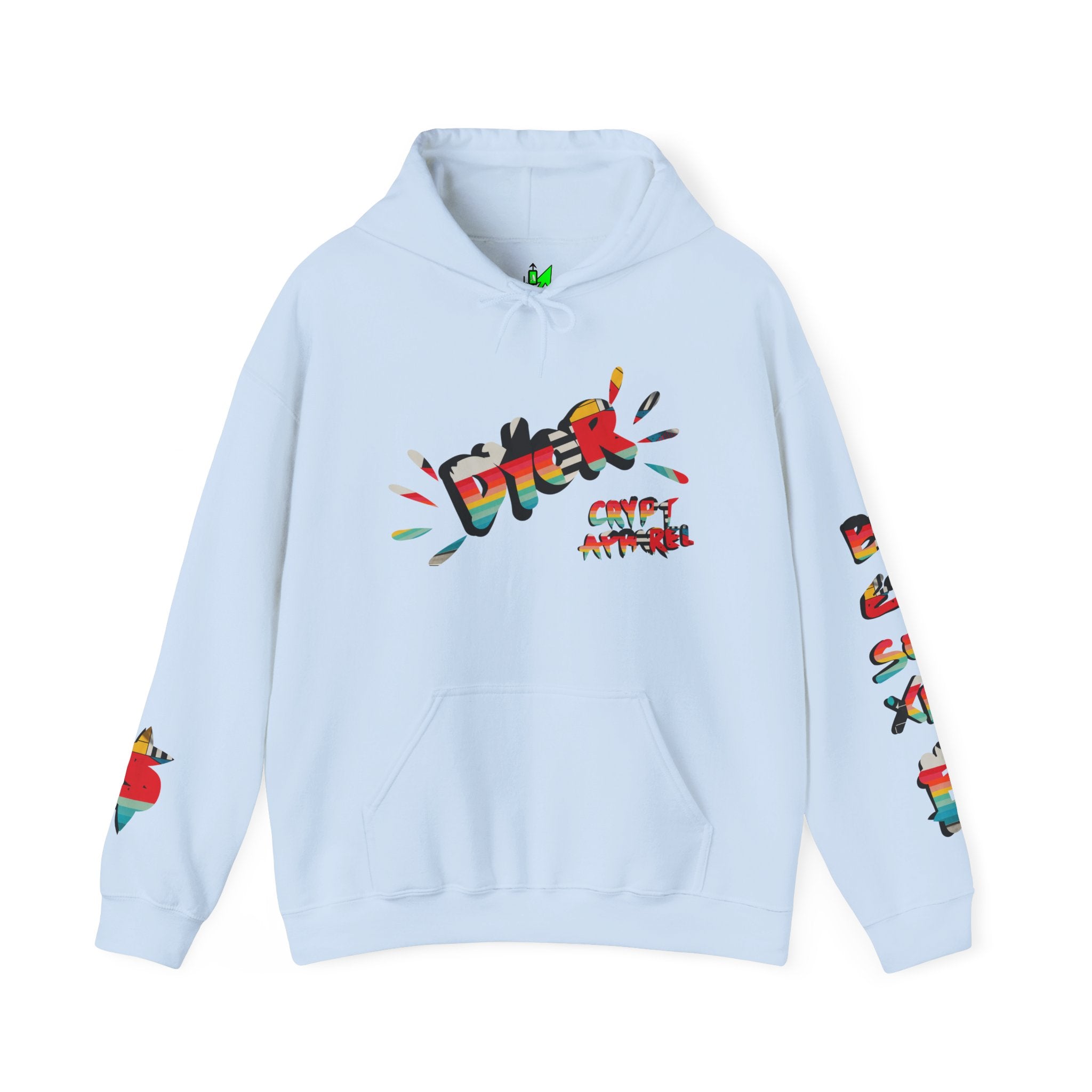 Urban Jungle Crypto Bitcoin Hoodie — Crypt Apparel Astronaut “Not Alone” Graphic Pullover