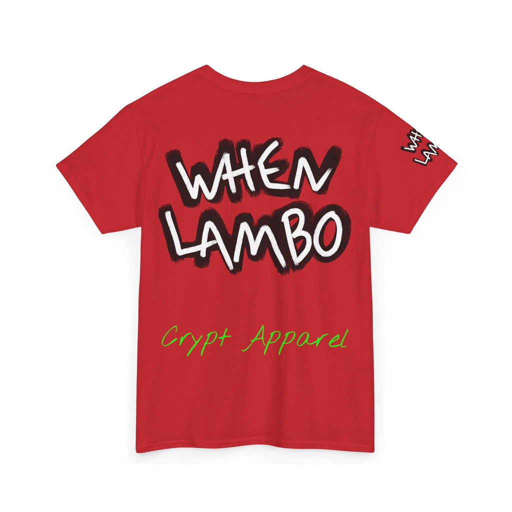 When Lambo Bitcoin inspired Crypto Graphic Tee | Crypt Apparel Car Streetwear
